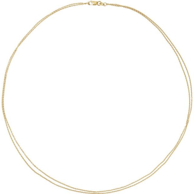 14k gold Double strand necklace - 12th HOUSE