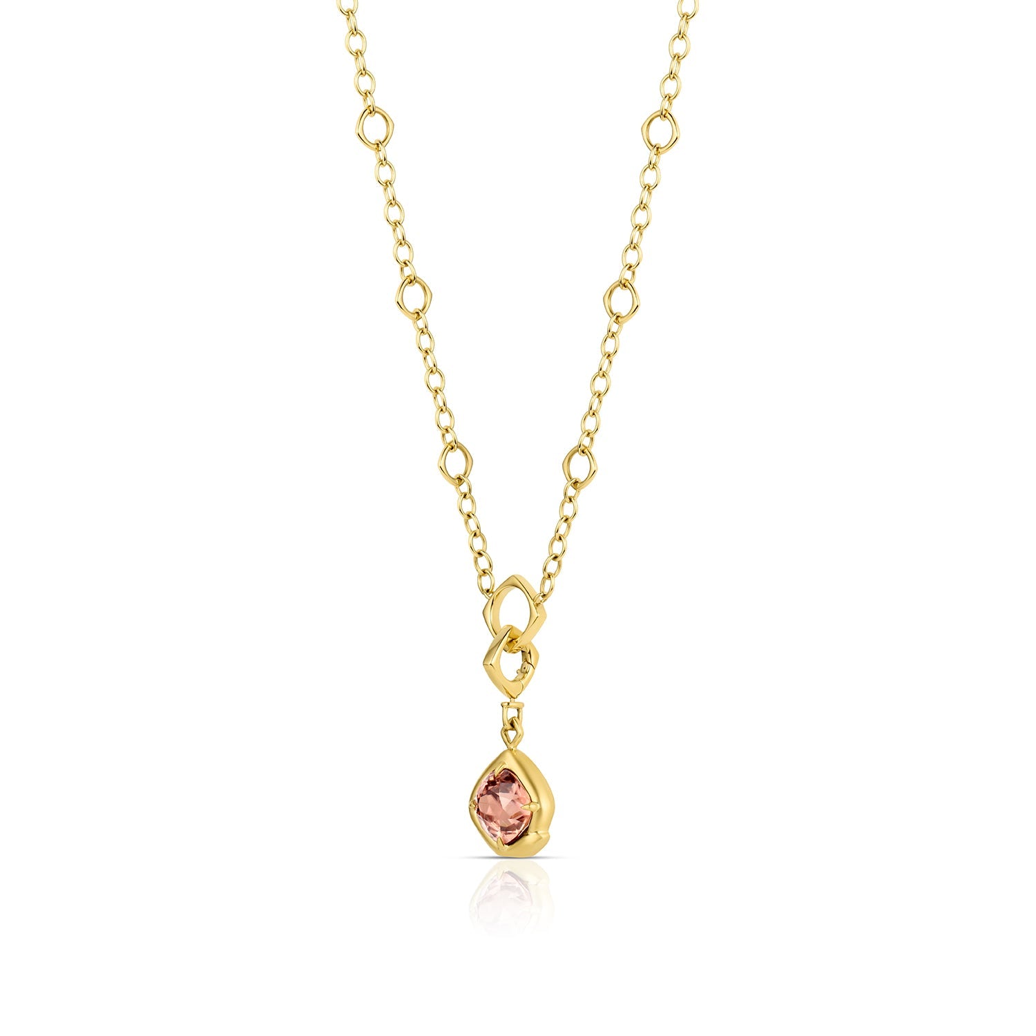 Blush Zircon Ouroboros Amulet - 12th HOUSE