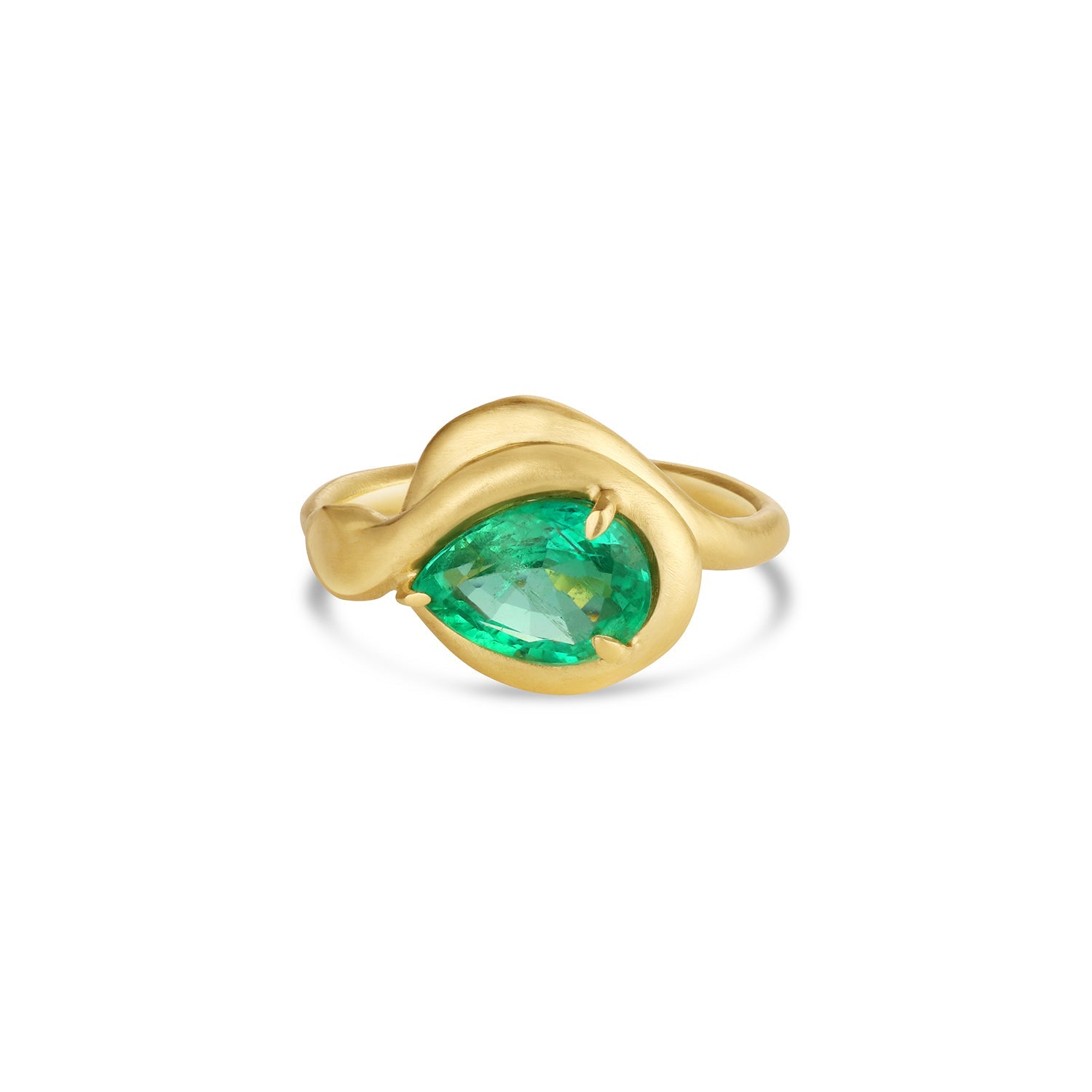 Emerald Serpentine Talisman Ring - 12th HOUSE