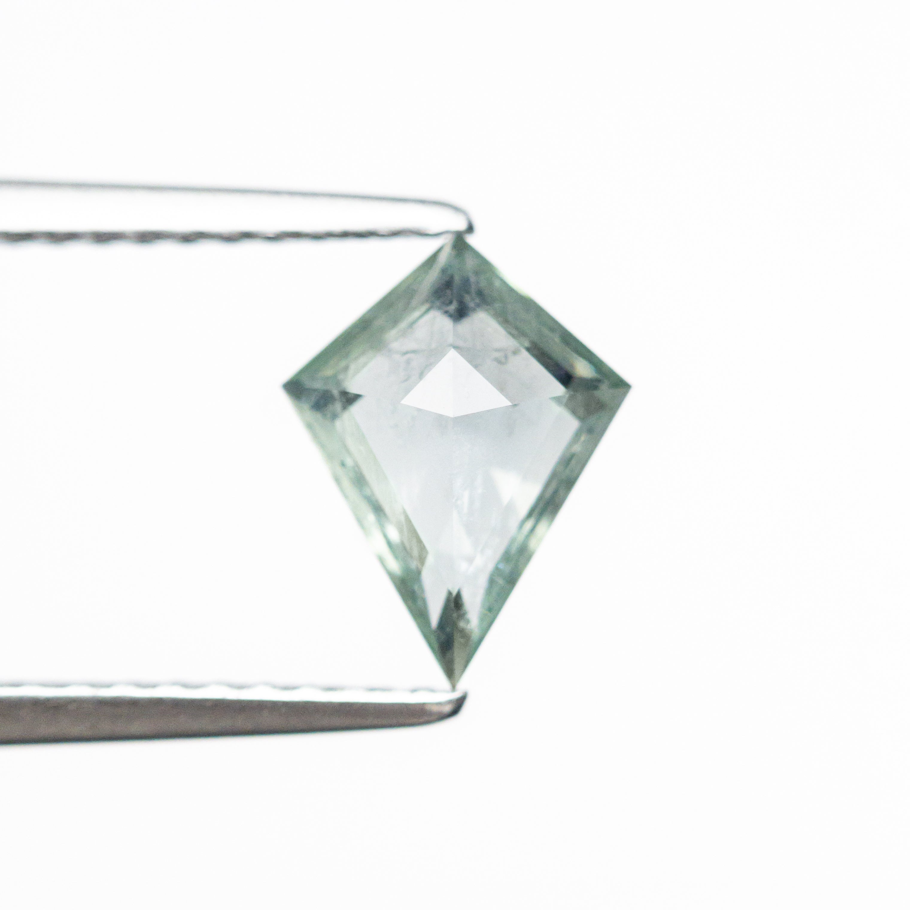 Icy teal Kite step cut sapphire - 12th HOUSE