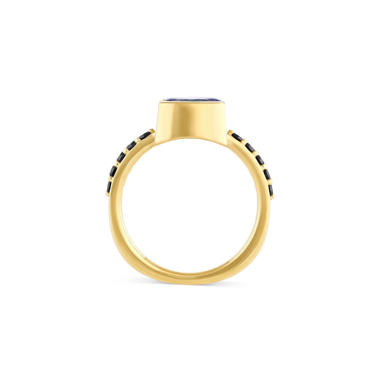 Mare Nubium Gray Spinel engagement ring - 12th HOUSE