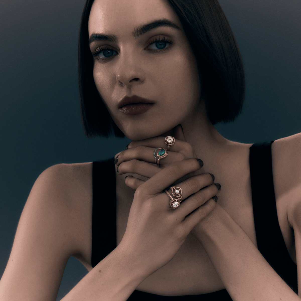 Midheaven Diamond Window Ring - 12th HOUSE