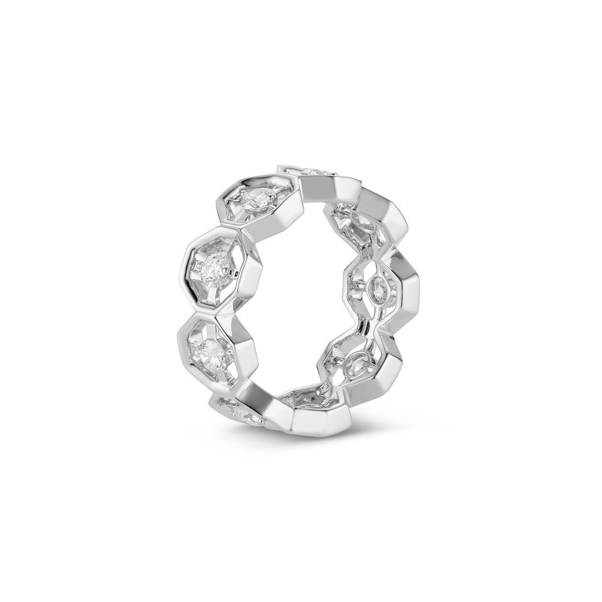 Midheaven Eternity Ring 18k White - 12th HOUSE