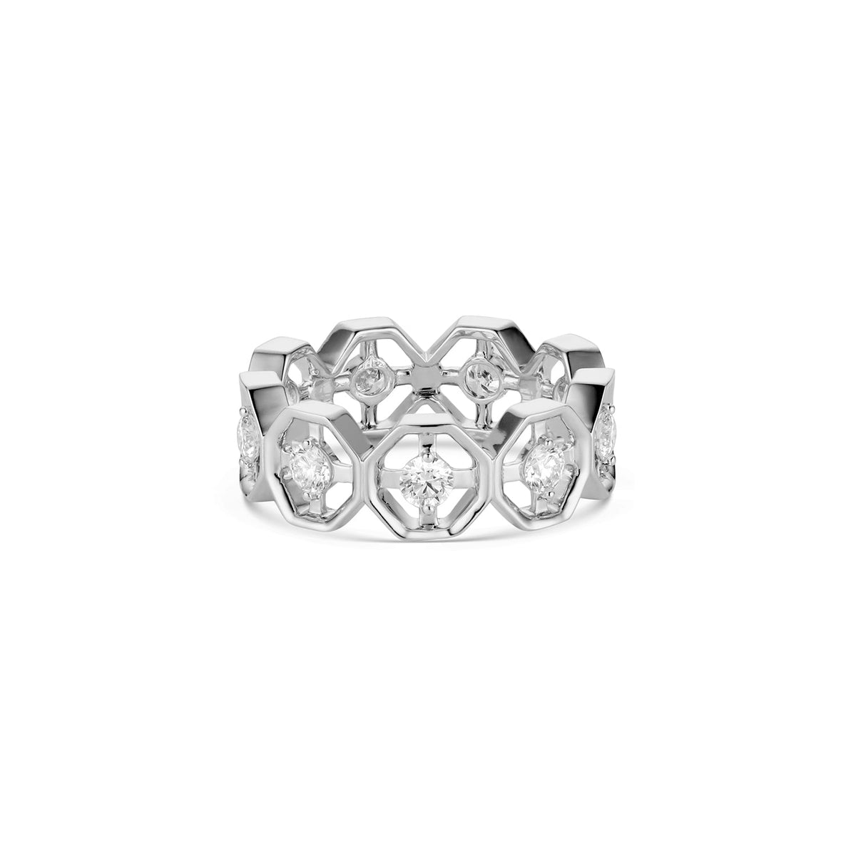 Midheaven Eternity Ring 18k White - 12th HOUSE
