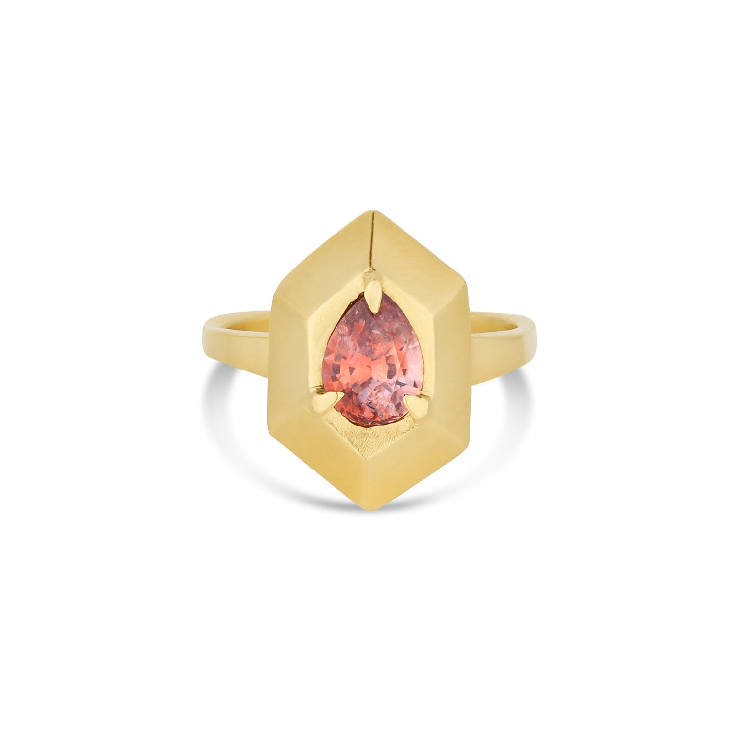 Orange sapphire prism ring | Portal Capsule - 12th HOUSE