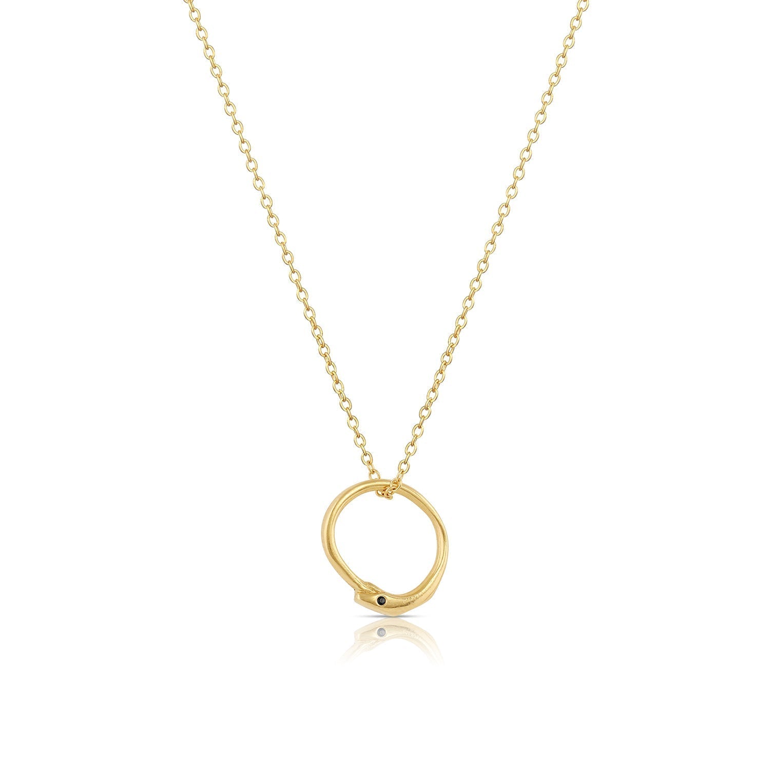 Ouroboros talisman charm || black diamonds - 12th HOUSE