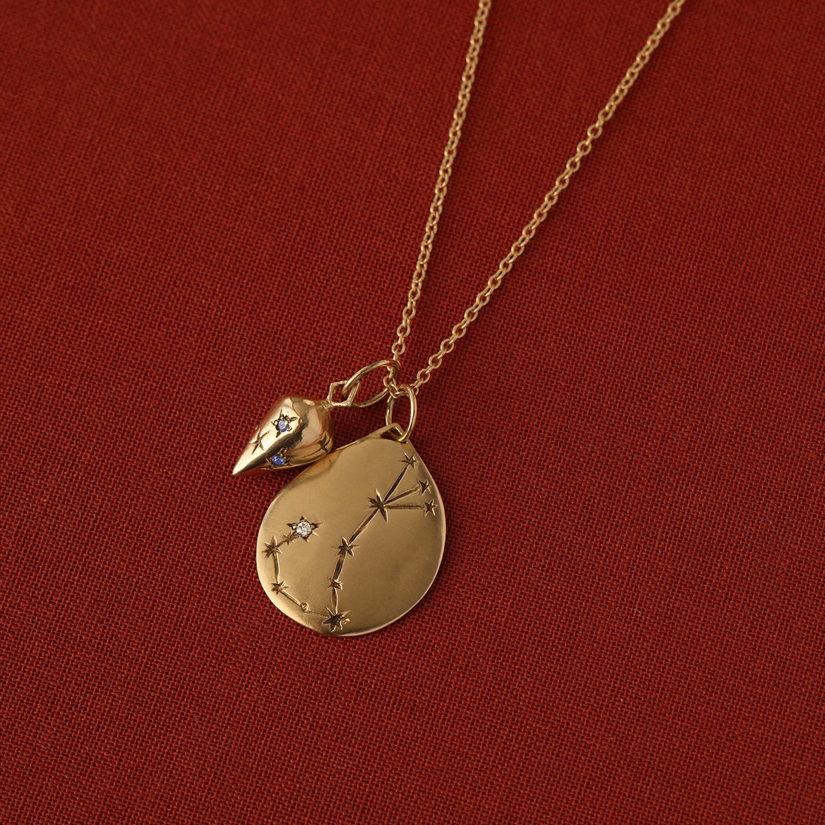 Pendulum Talsiman necklace | sapphires - 12th HOUSE