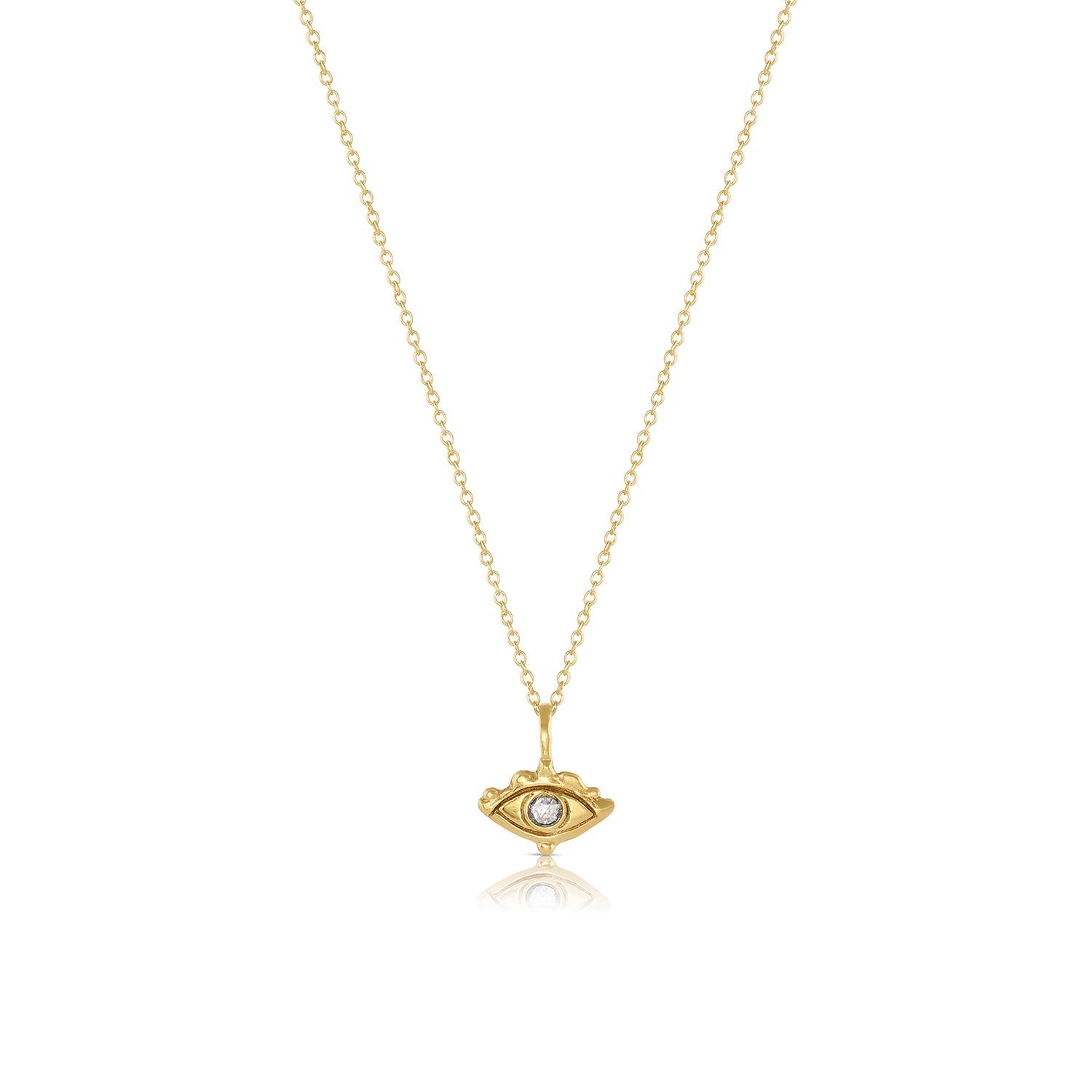 Petite Third Eye Charm || white diamond - 12th HOUSE