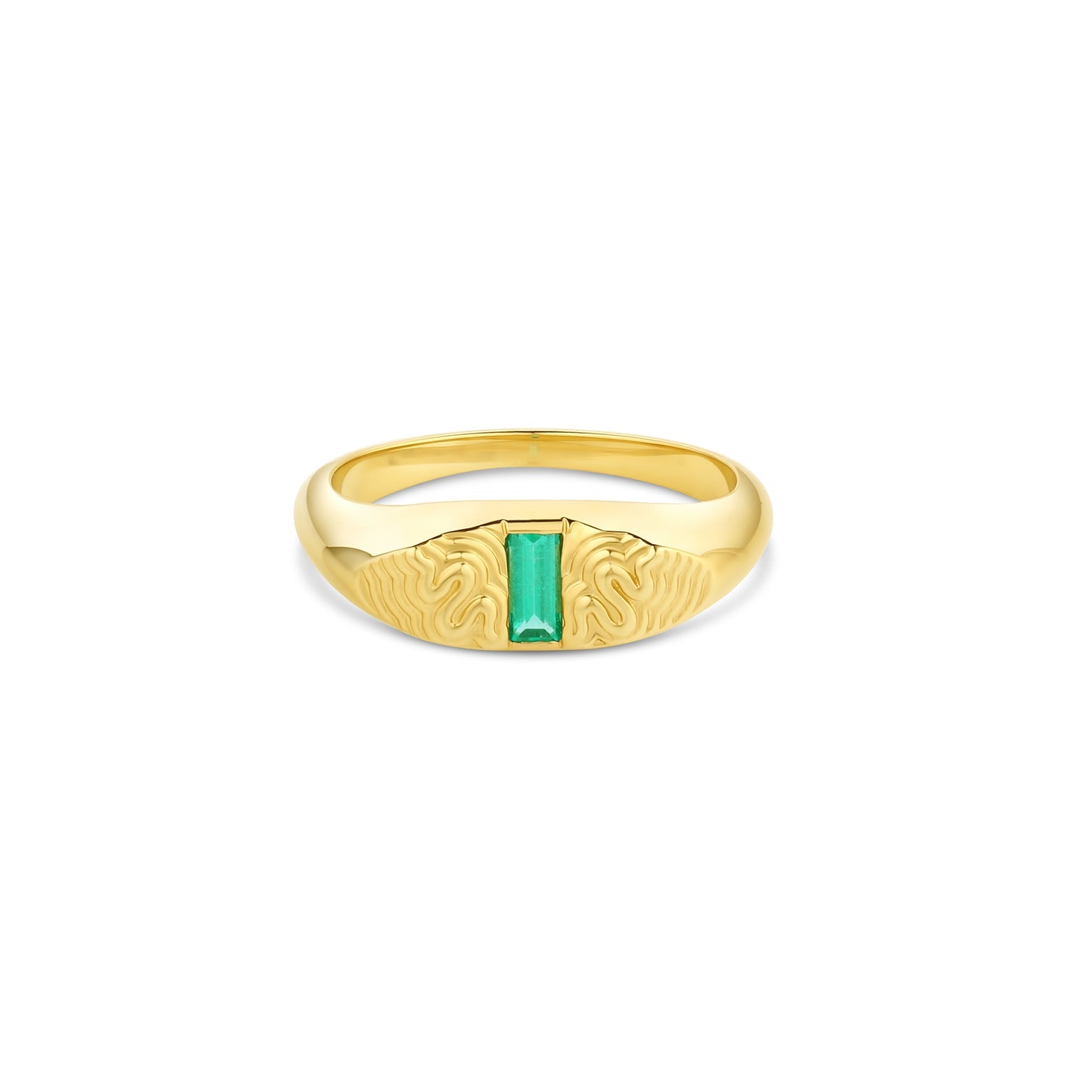 Psychedelic Snake Emerald Signet - 12th HOUSE