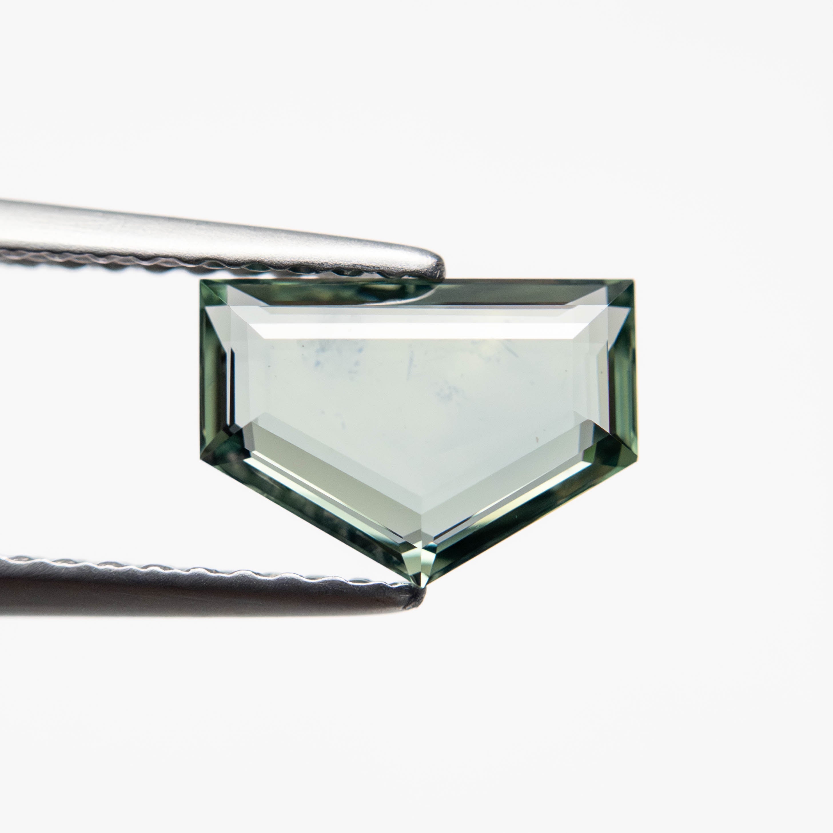 Teal Pentagonal Portrait cut sapphire - 12th HOUSE