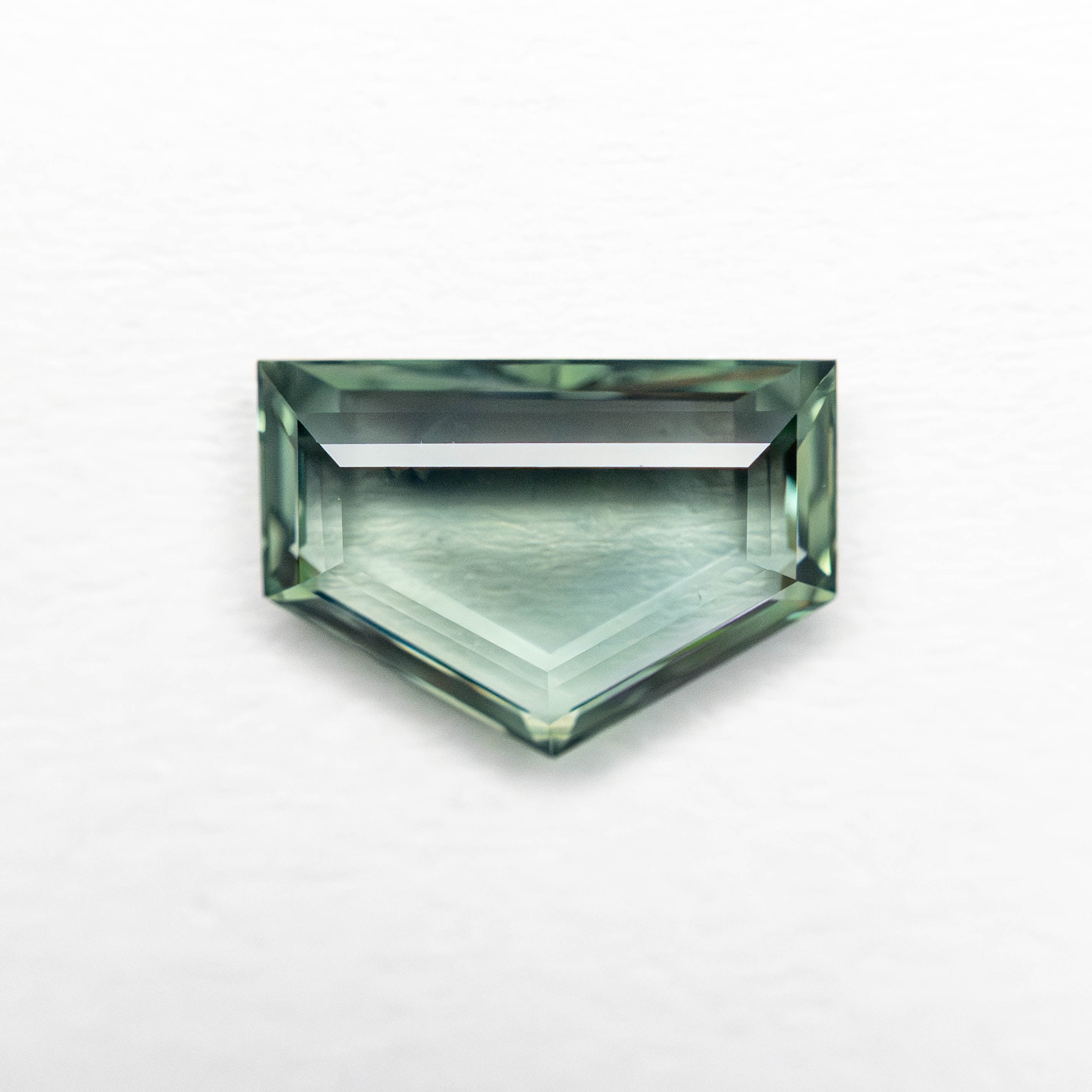 Teal Pentagonal Portrait cut sapphire - 12th HOUSE