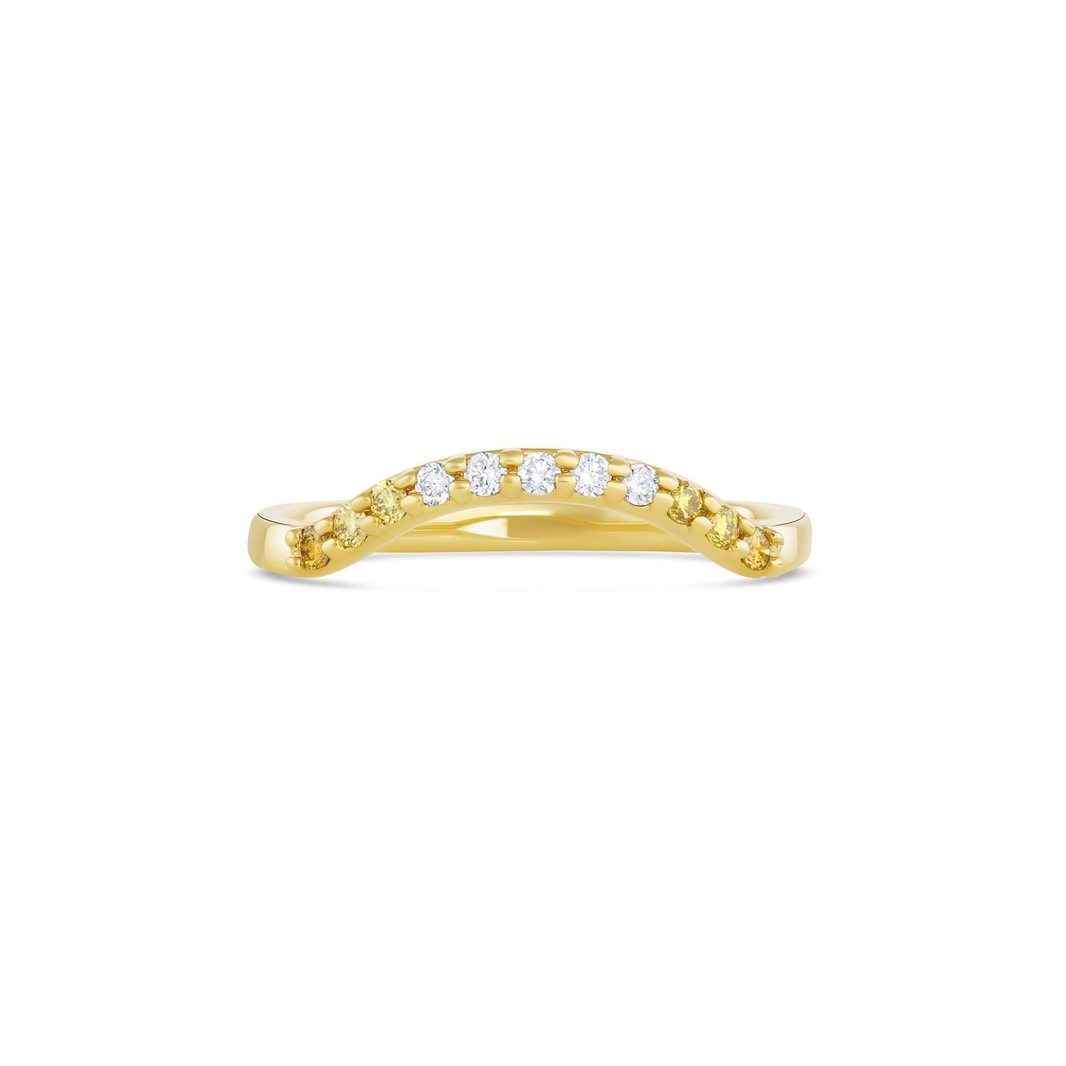 midheaven collection contour ring Contour ring no 2 | white diamond ombré