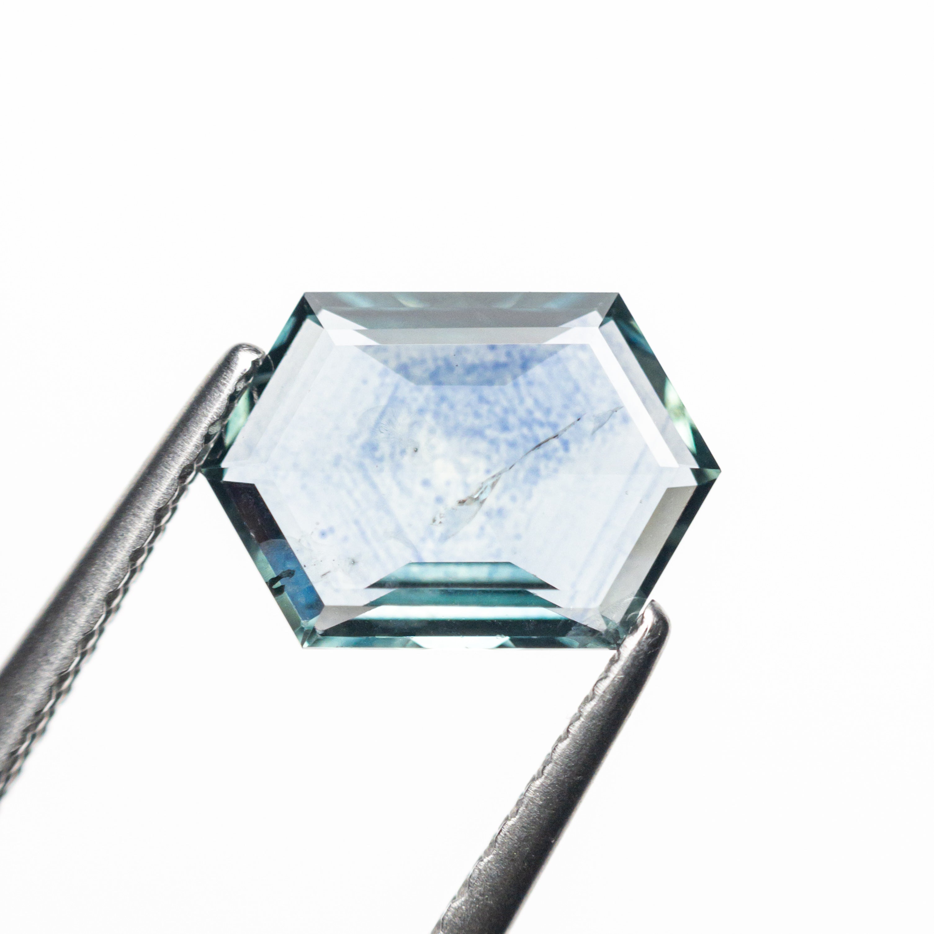 12th HOUSE loose gemstone 1.55ct Hexagon Rose Cut Sapphire