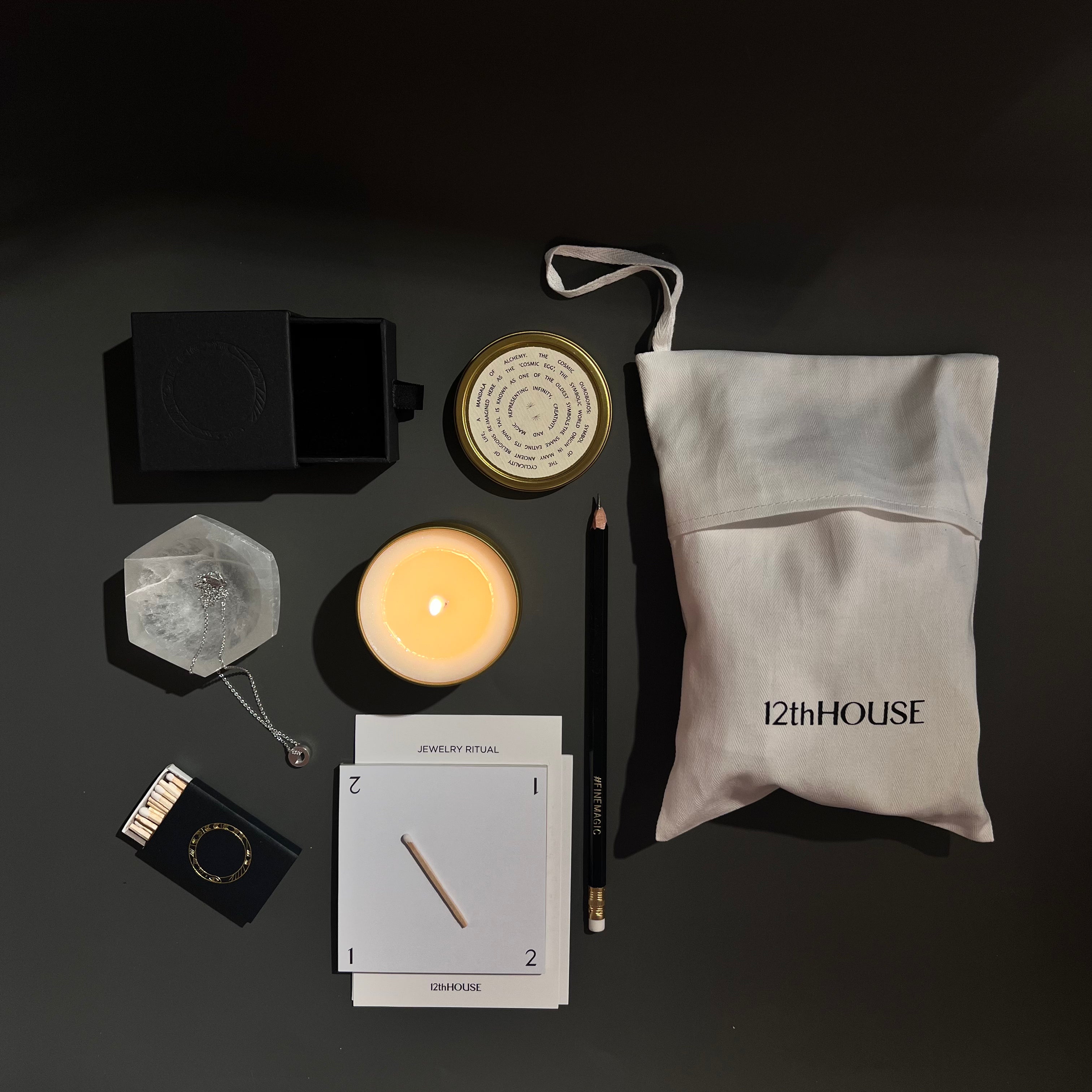 12th HOUSE  Ritual Kit with Moon Necklace