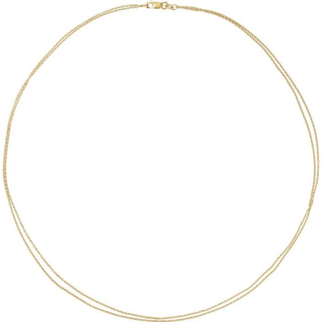 12th HOUSE 14k gold double strand chain