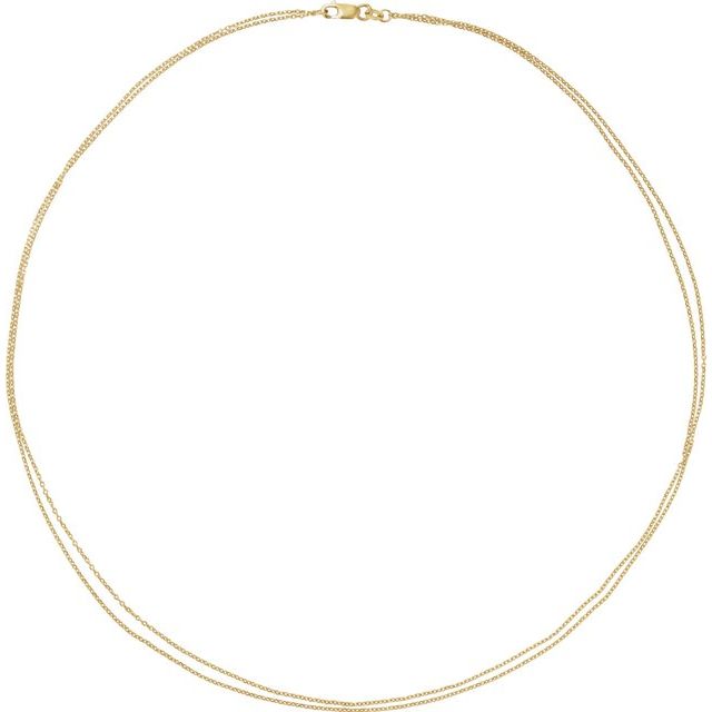 14k gold Double strand necklace - 12th HOUSE