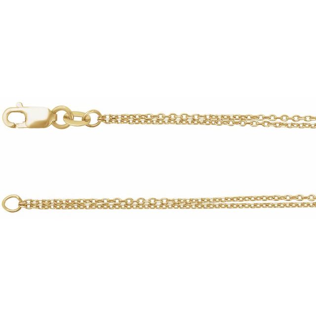 14k gold Double strand necklace - 12th HOUSE