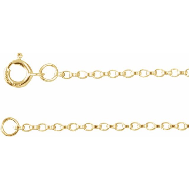 14k gold Rolo chain - 12th HOUSE