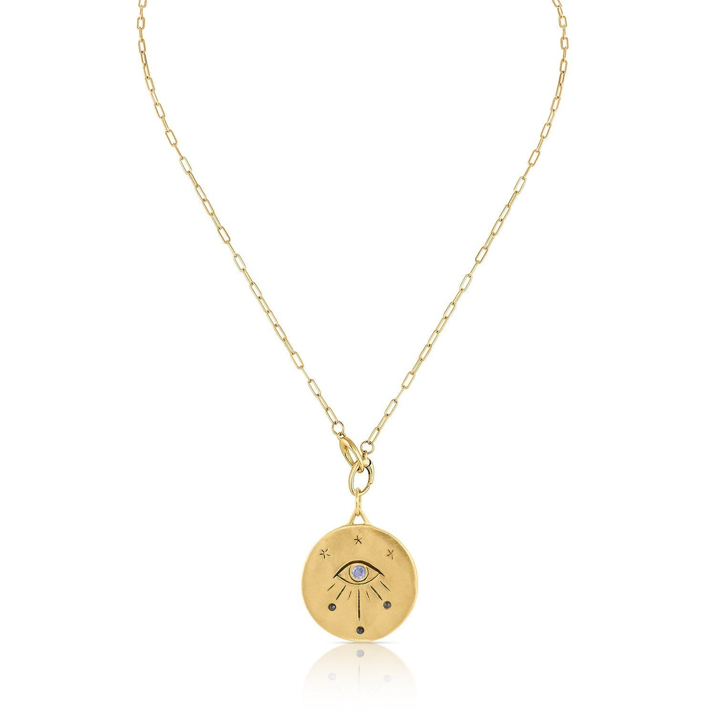 All Seeing Eye Protection Amulet | Sapphire