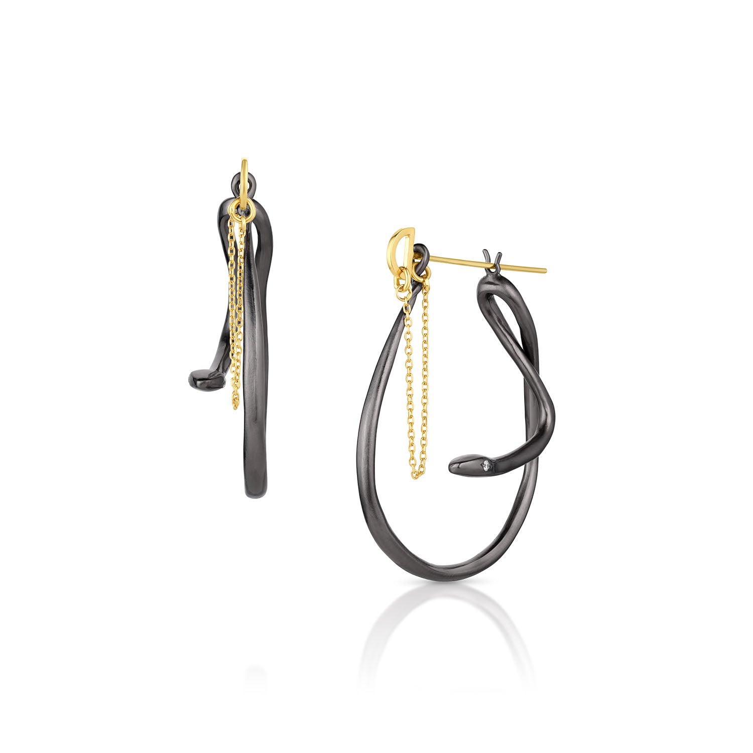 Archive | Serpentine Hoop earrings - 12th HOUSE
