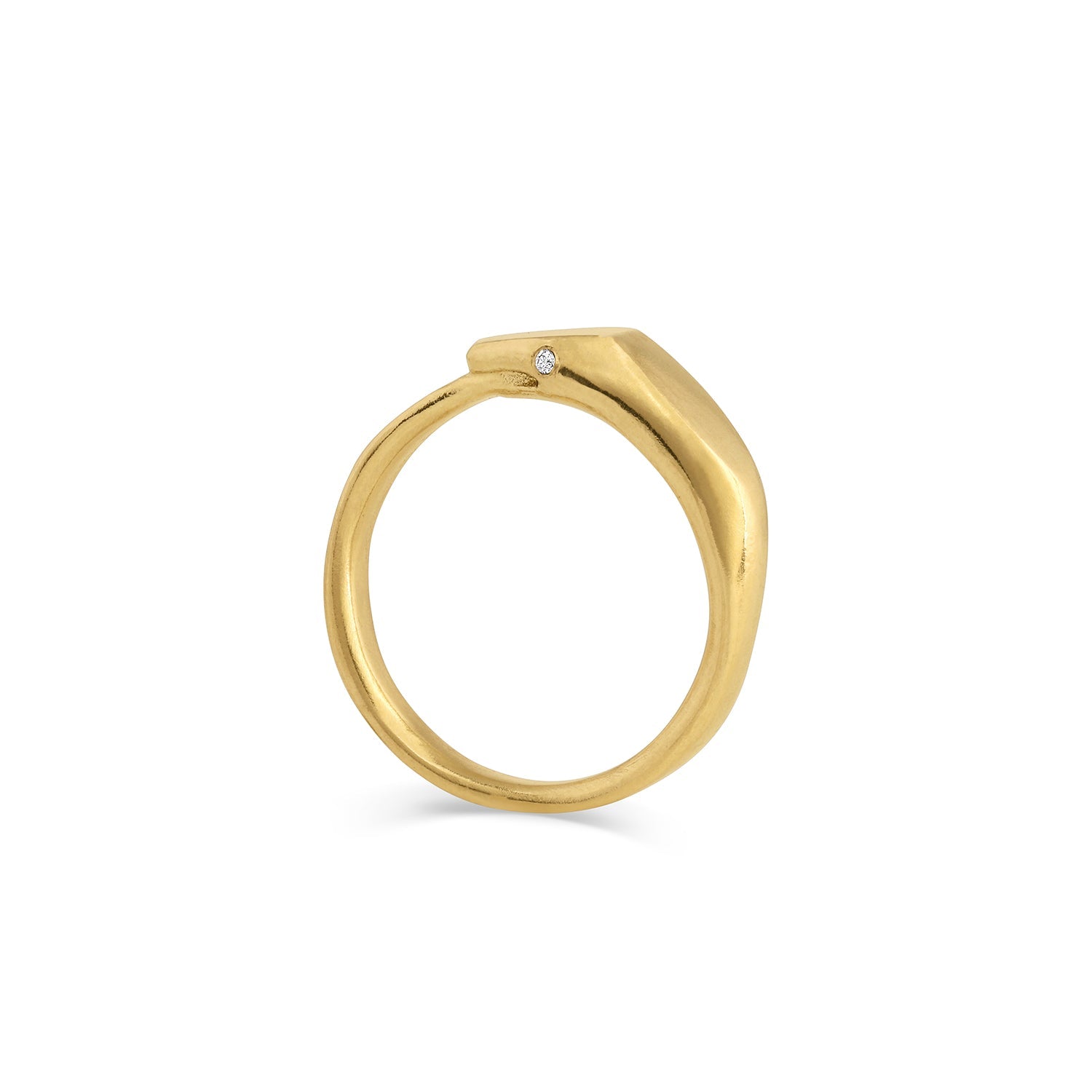 archive | Size 6 | Gender neutral Ouroboros Ring || White diamonds - 12th HOUSE