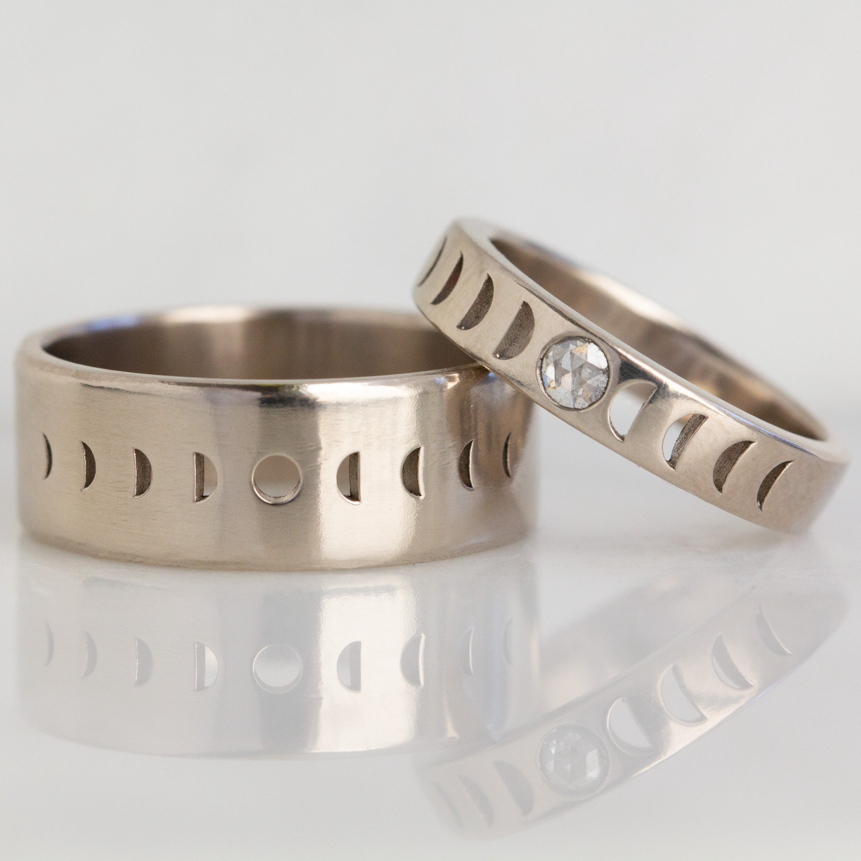 archive | Size 6 | Moon Phase Ring | 4mm wide | 14k white palladium - 12th HOUSE