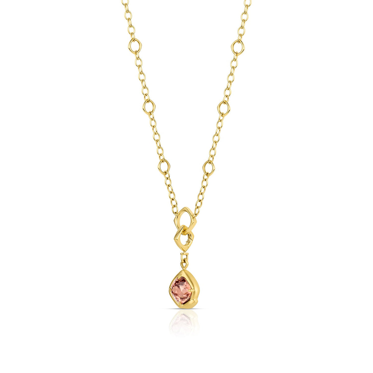 Blush Zircon Ouroboros Amulet - 12th HOUSE