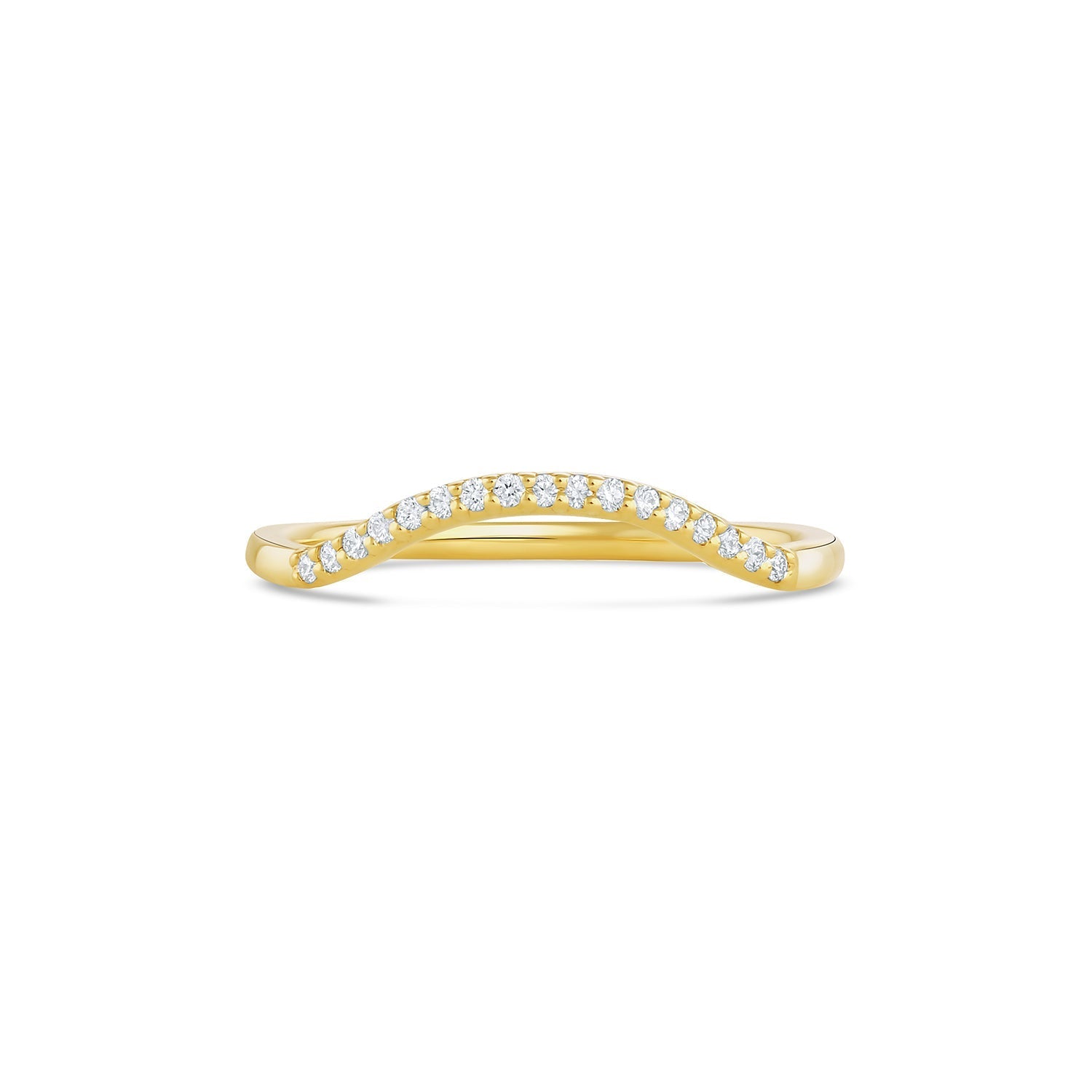 Contour ring no 1 | white diamonds - 12th HOUSE