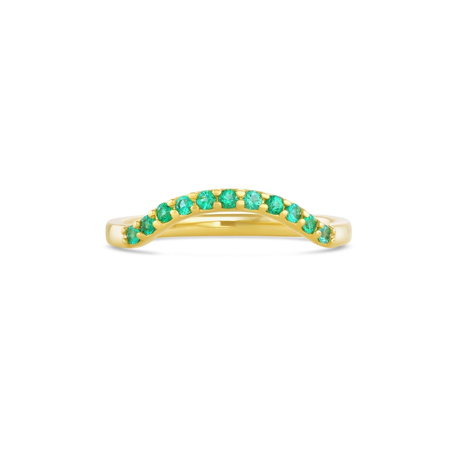 Contour ring no 2 | emerald - 12th HOUSE