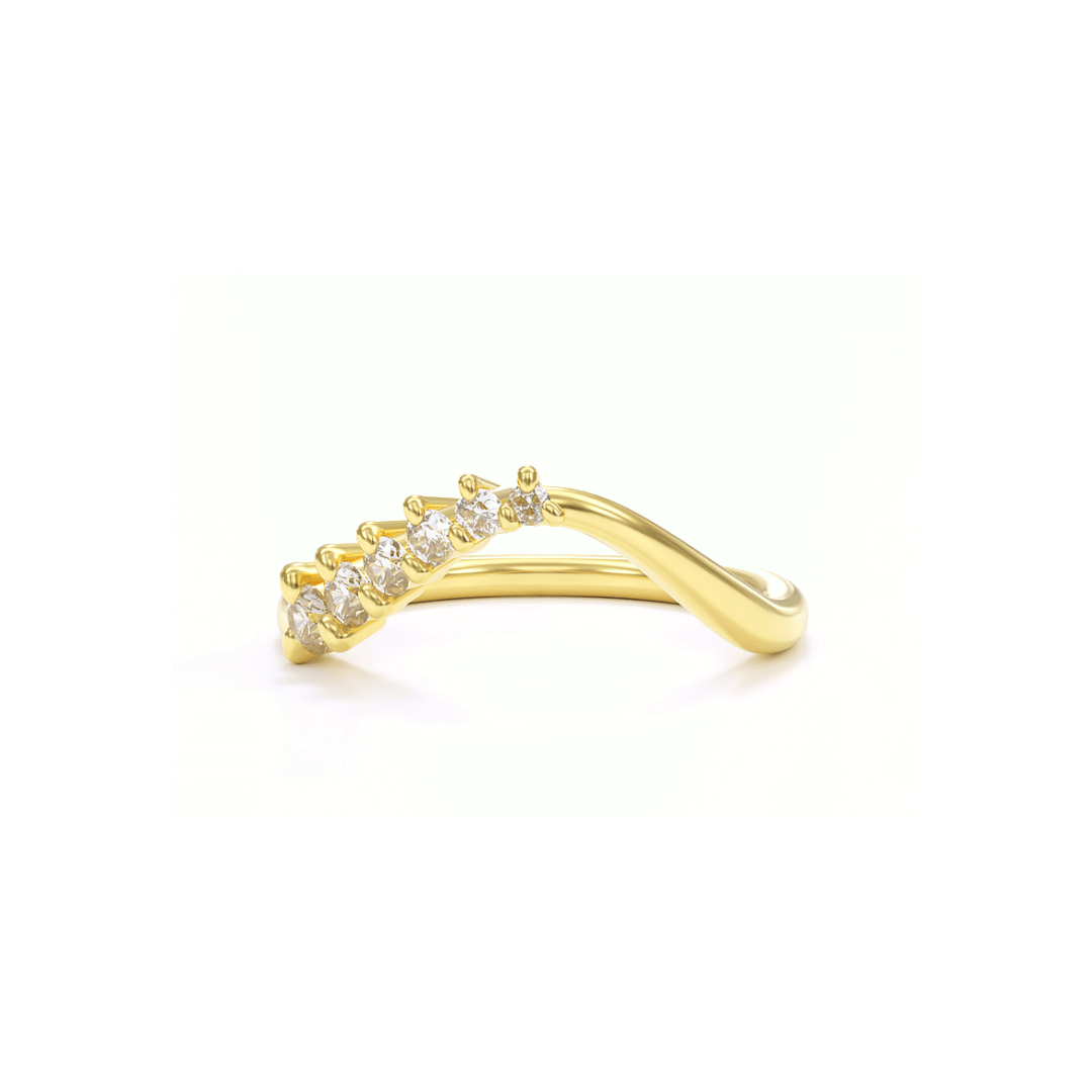 Contour ring no 3 | diamond arc - 12th HOUSE