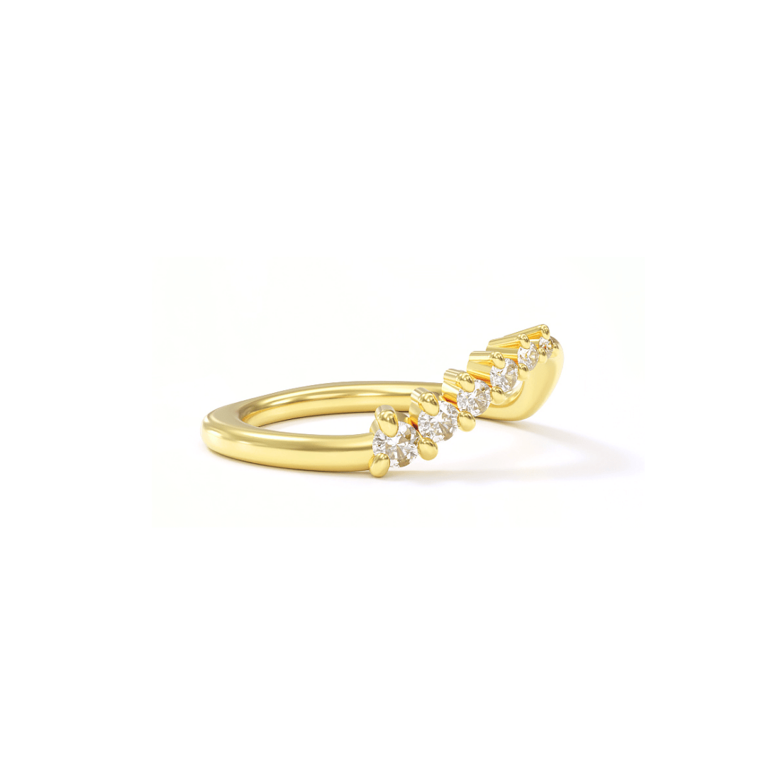 Contour ring no 3 | diamond arc - 12th HOUSE