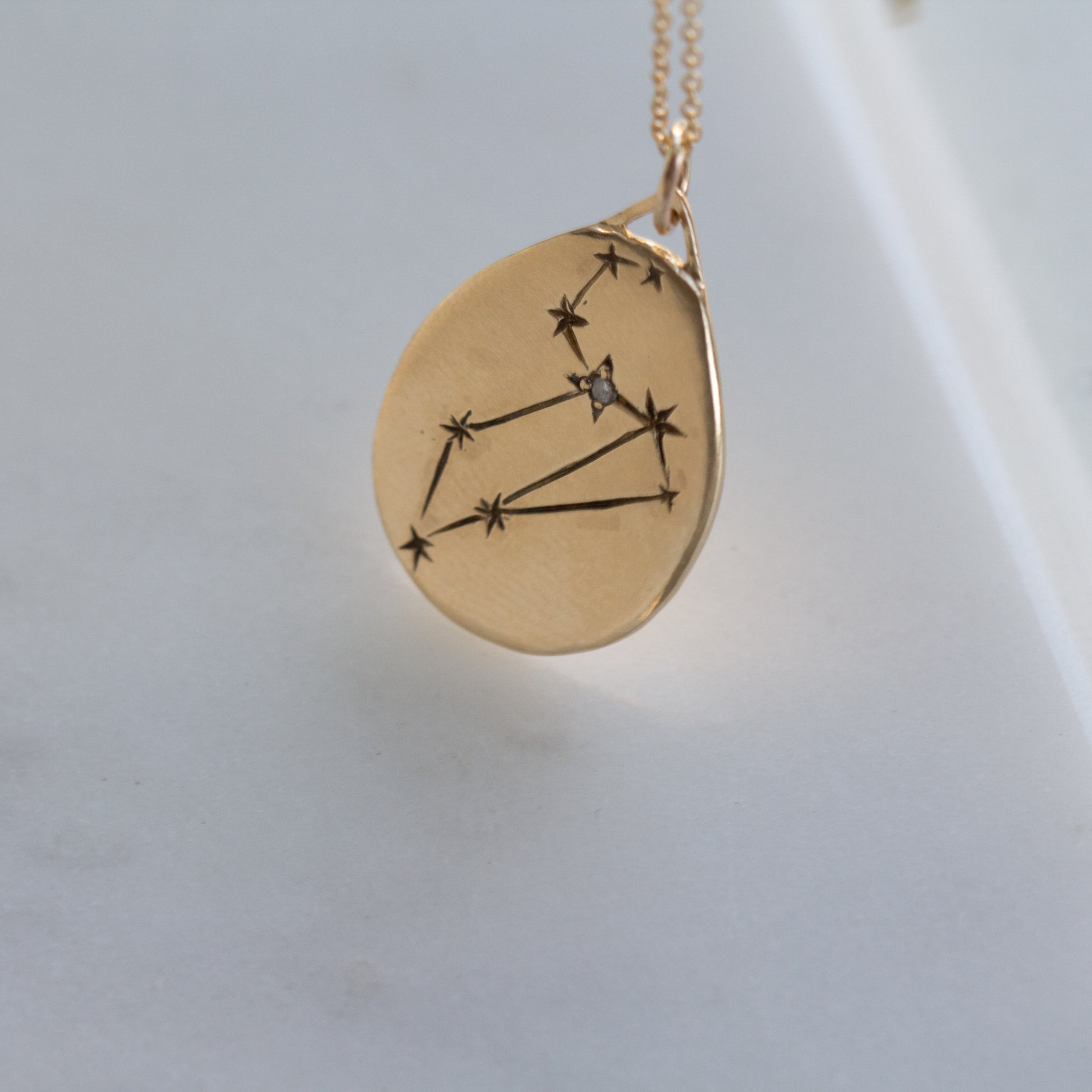 Leo celestial zodiac necklace - 12th HOUSE