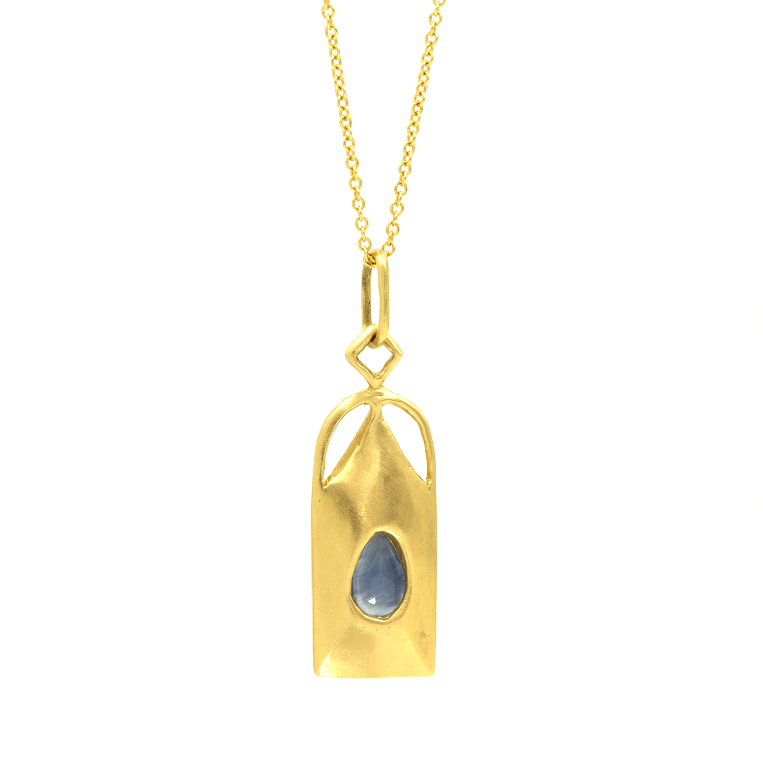 line and symbol | Divine femme sapphire amulet - 12th HOUSE