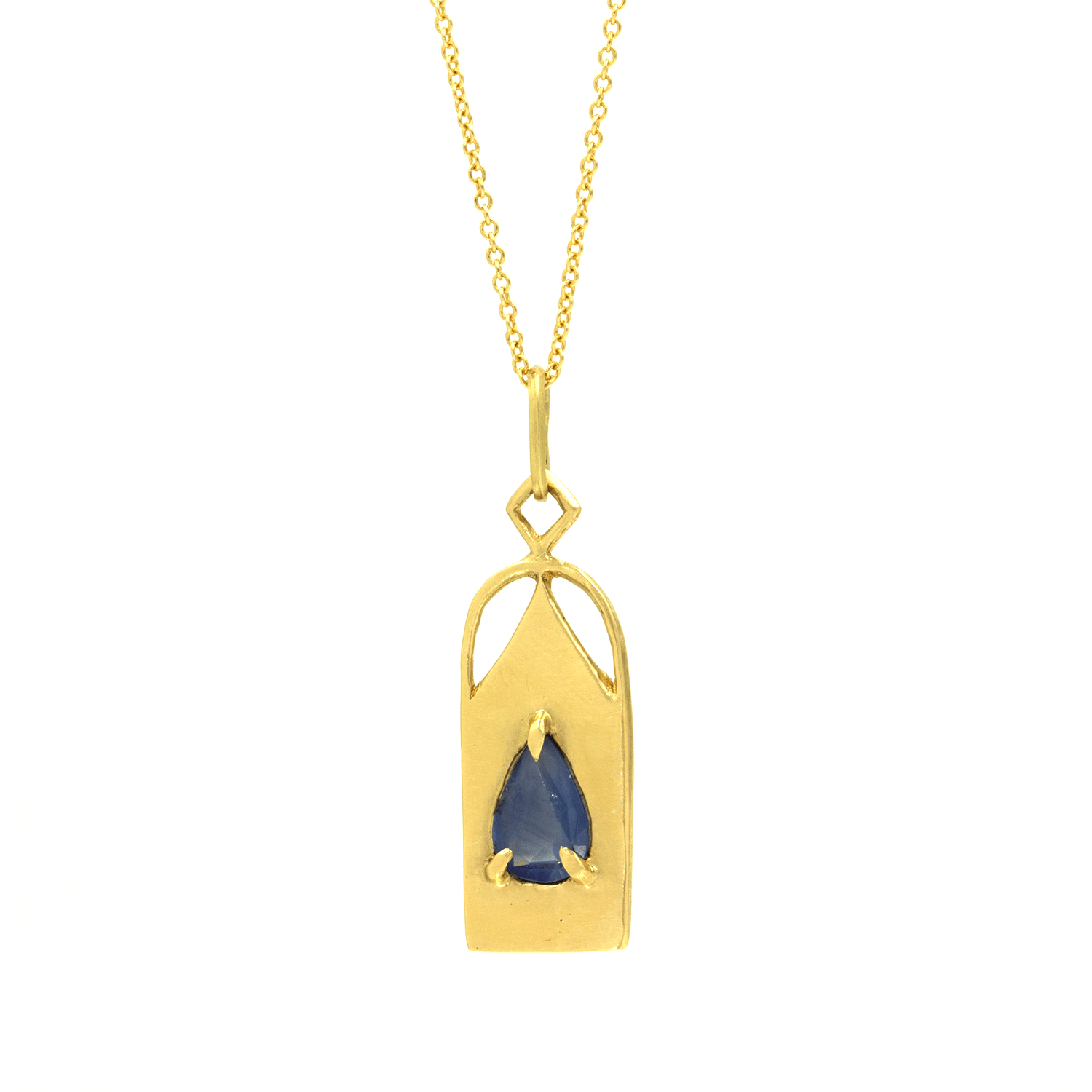 line and symbol | Divine femme sapphire amulet - 12th HOUSE