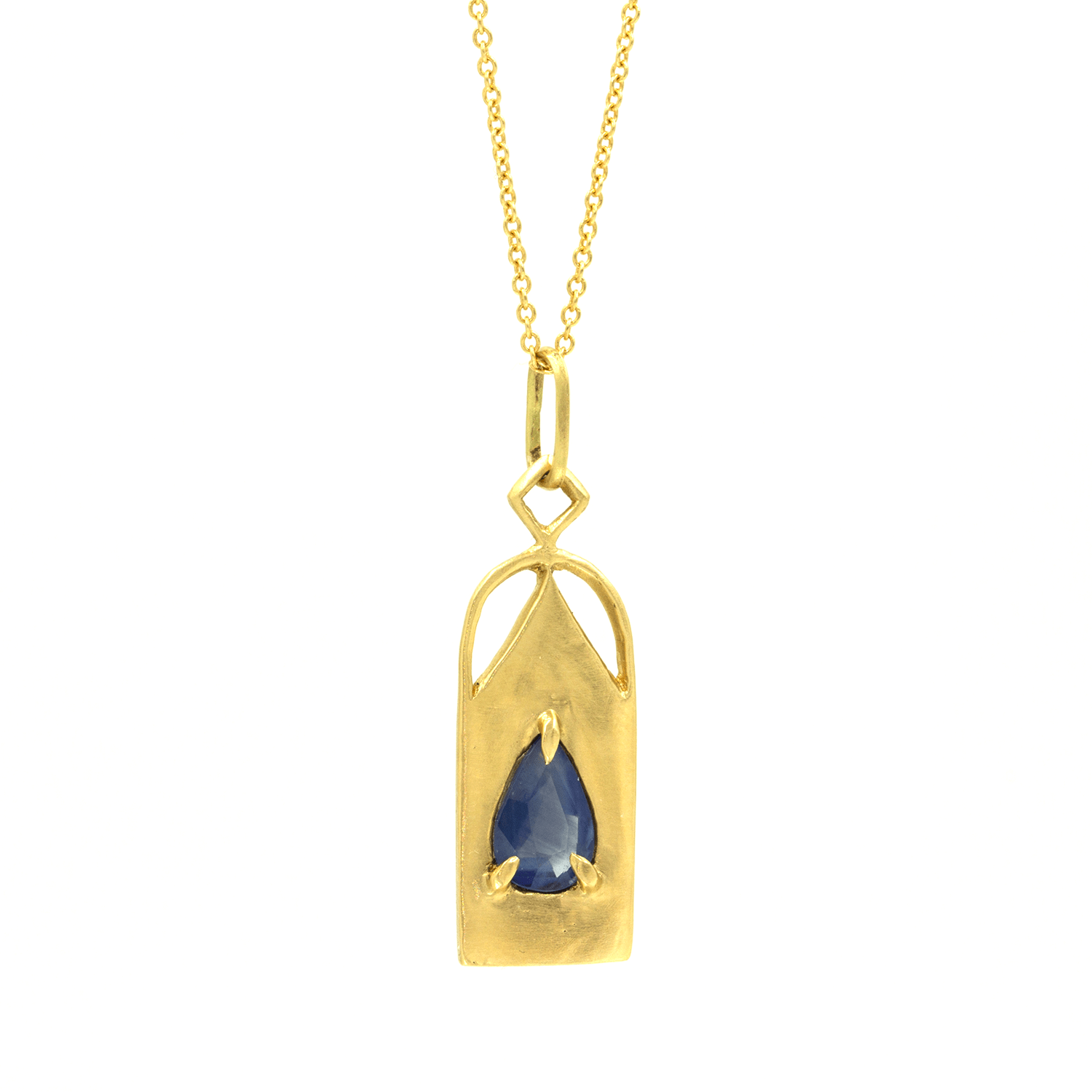 line and symbol | Divine femme sapphire amulet - 12th HOUSE