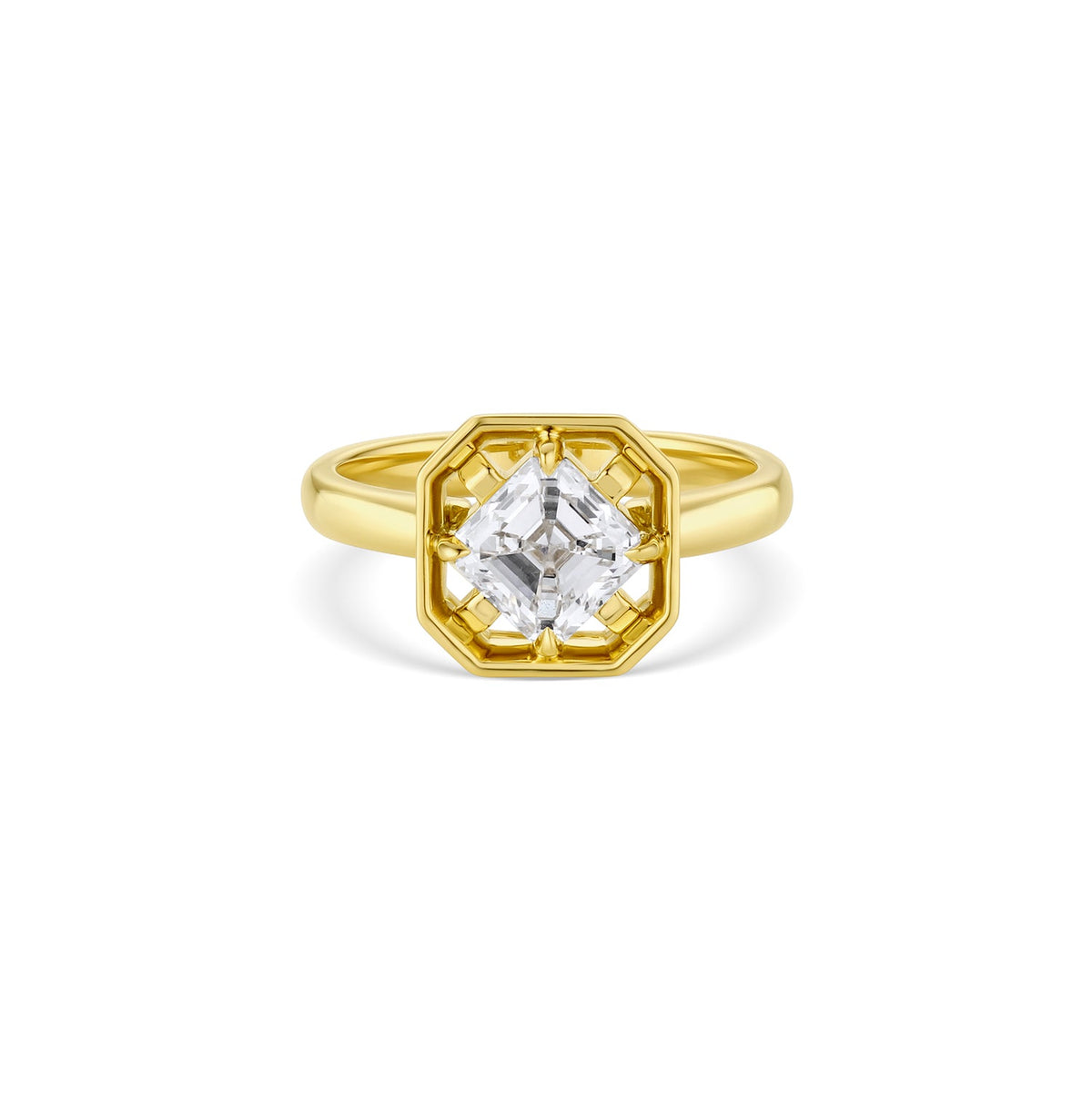 Midheaven Asscher Diamond Ring - 12th HOUSE