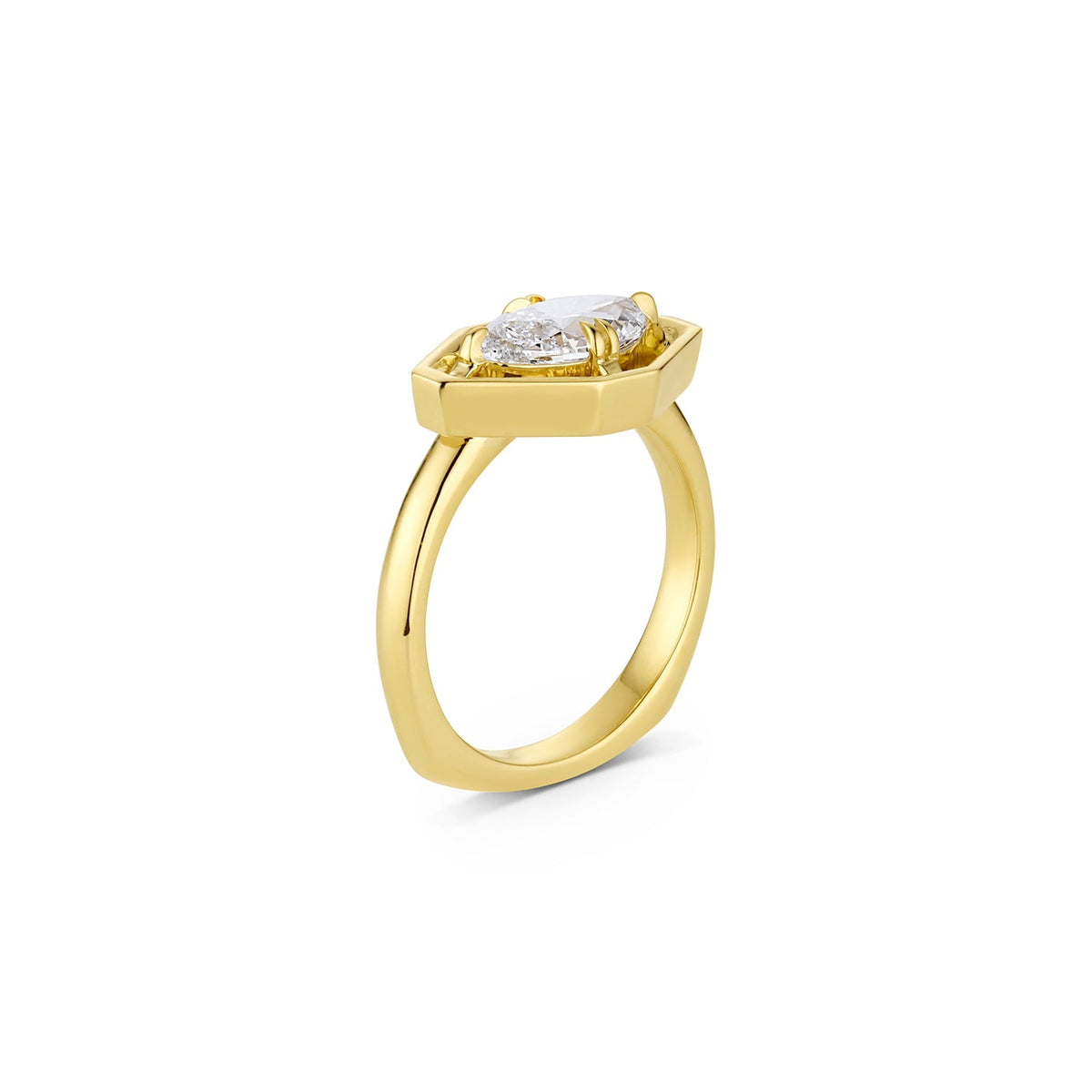 Midheaven Marquise Diamond Ring - 12th HOUSE