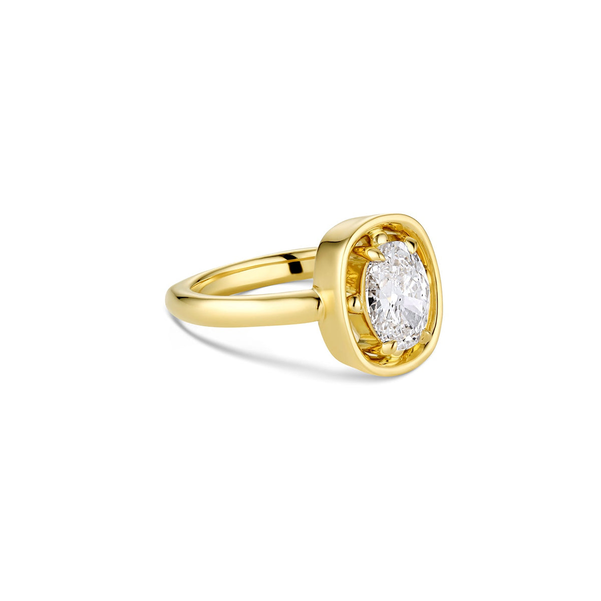 Midheaven Oval Diamond Ring - 12th HOUSE