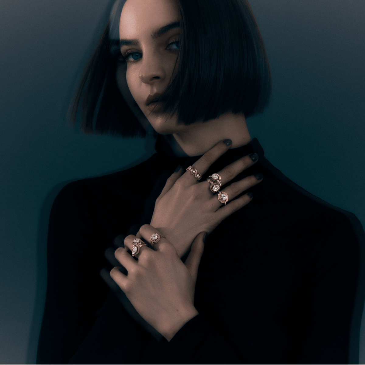Midheaven Oval Diamond Ring - 12th HOUSE