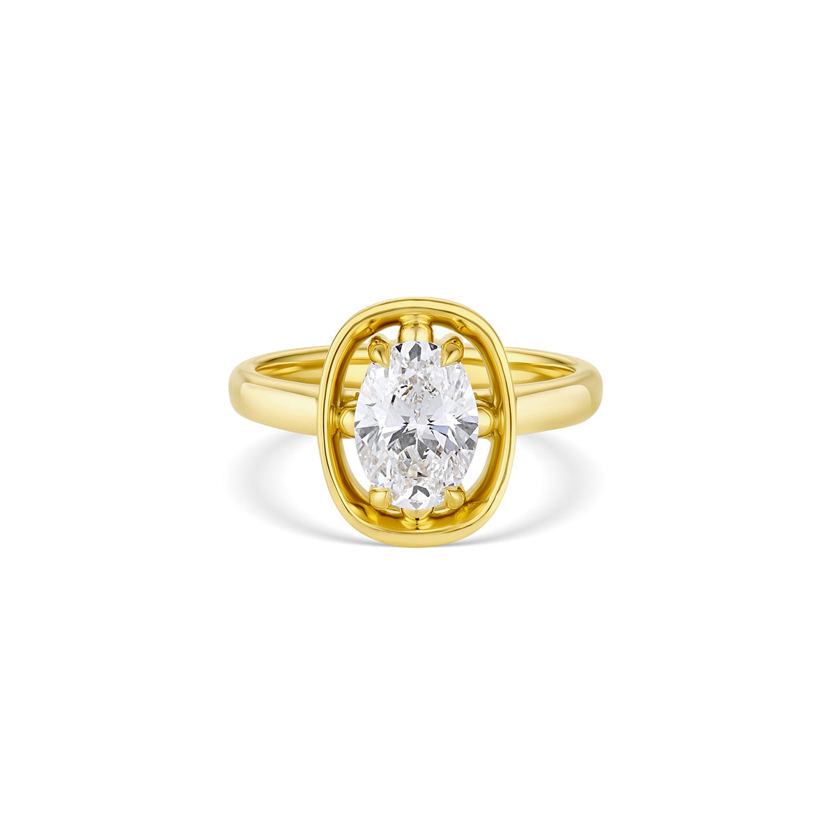 Midheaven Oval Diamond Ring - 12th HOUSE