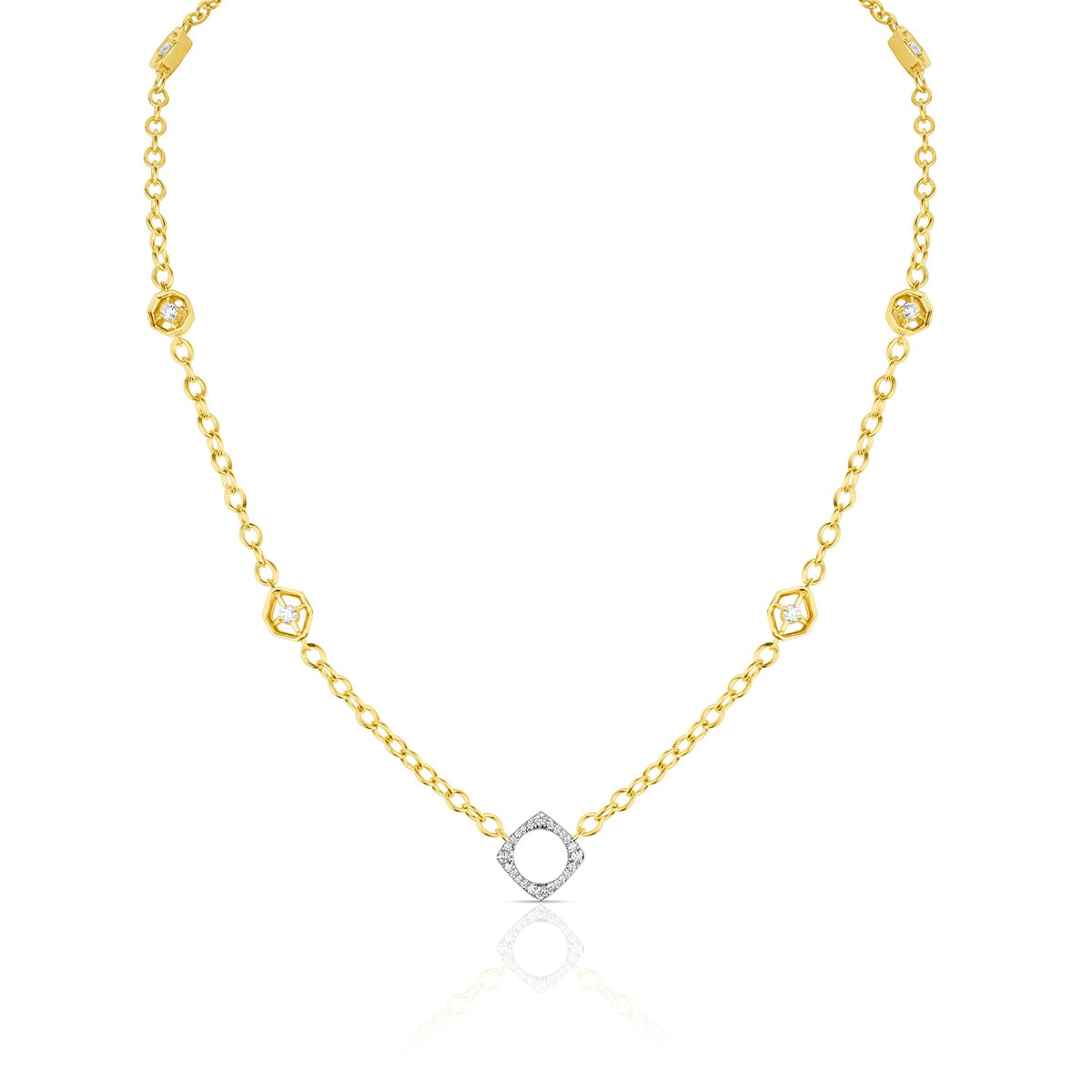 Midheaven Pavé Window Necklace - 12th HOUSE