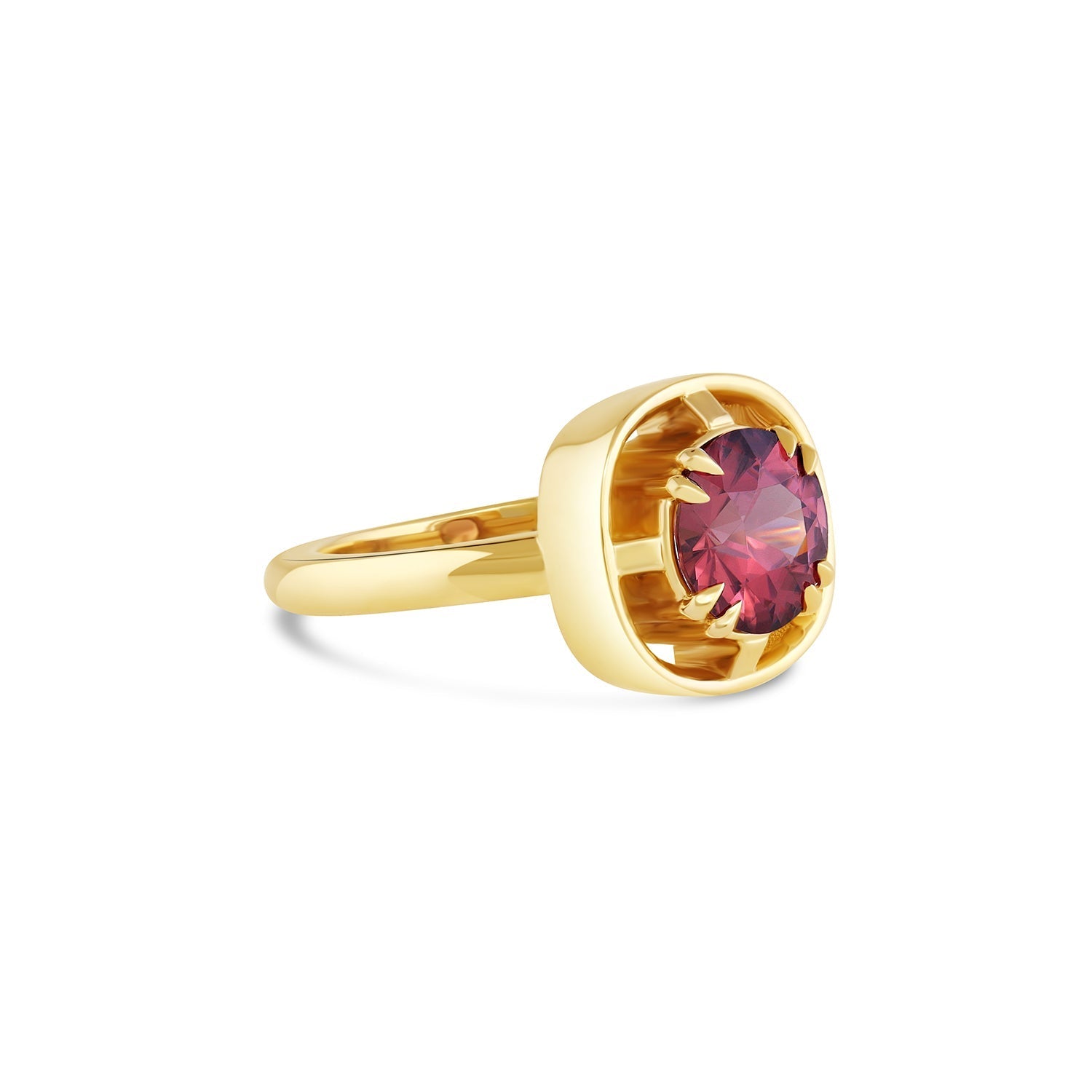 Midheaven Red Zircon ring - 12th HOUSE