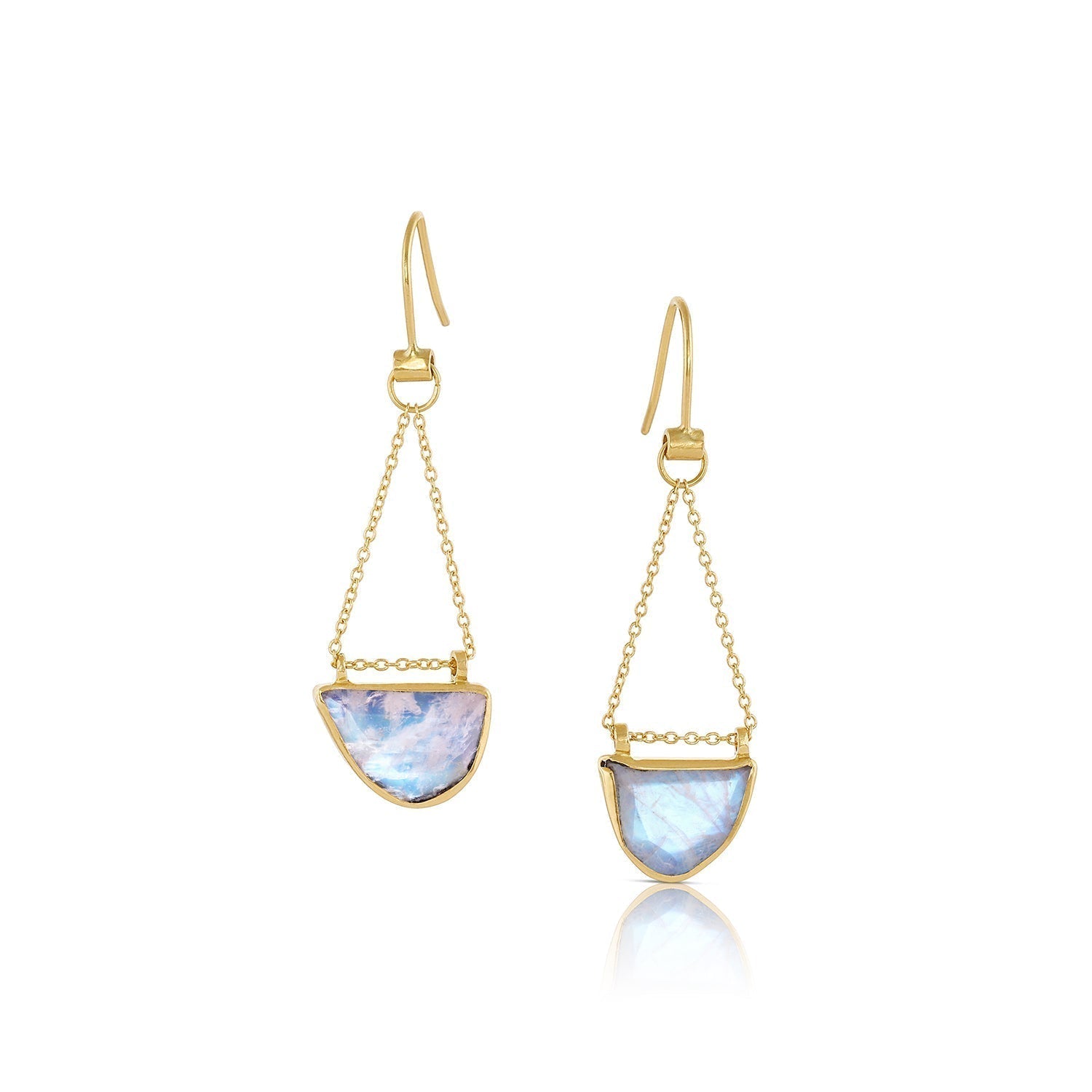 Moonstone drop earrings - 12th HOUSE