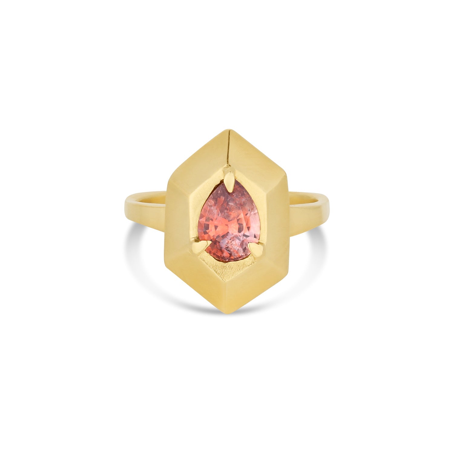 Orange sapphire prism ring | Portal Capsule - 12th HOUSE