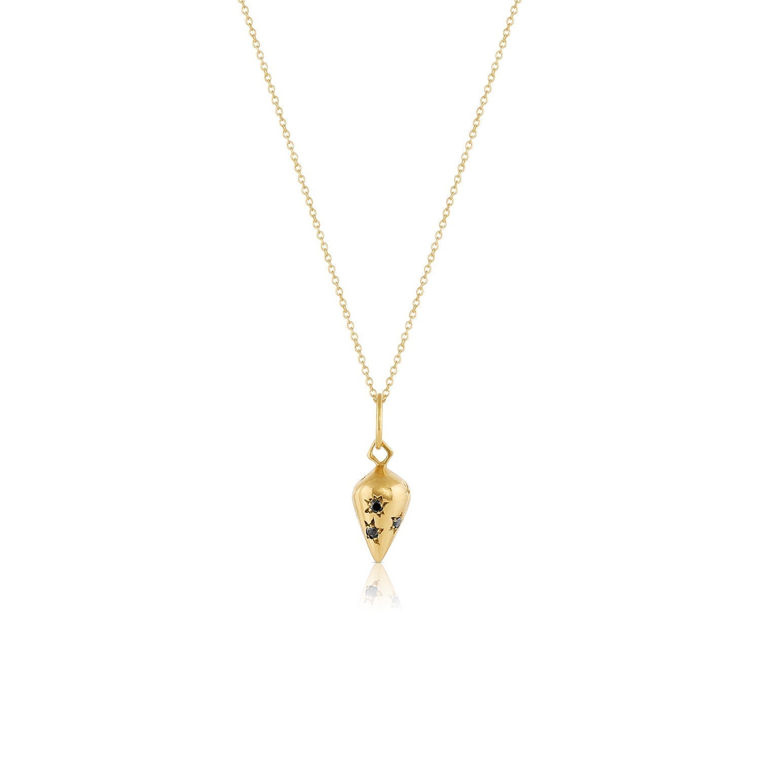 Pendulum talisman necklace | white diamonds - 12th HOUSE