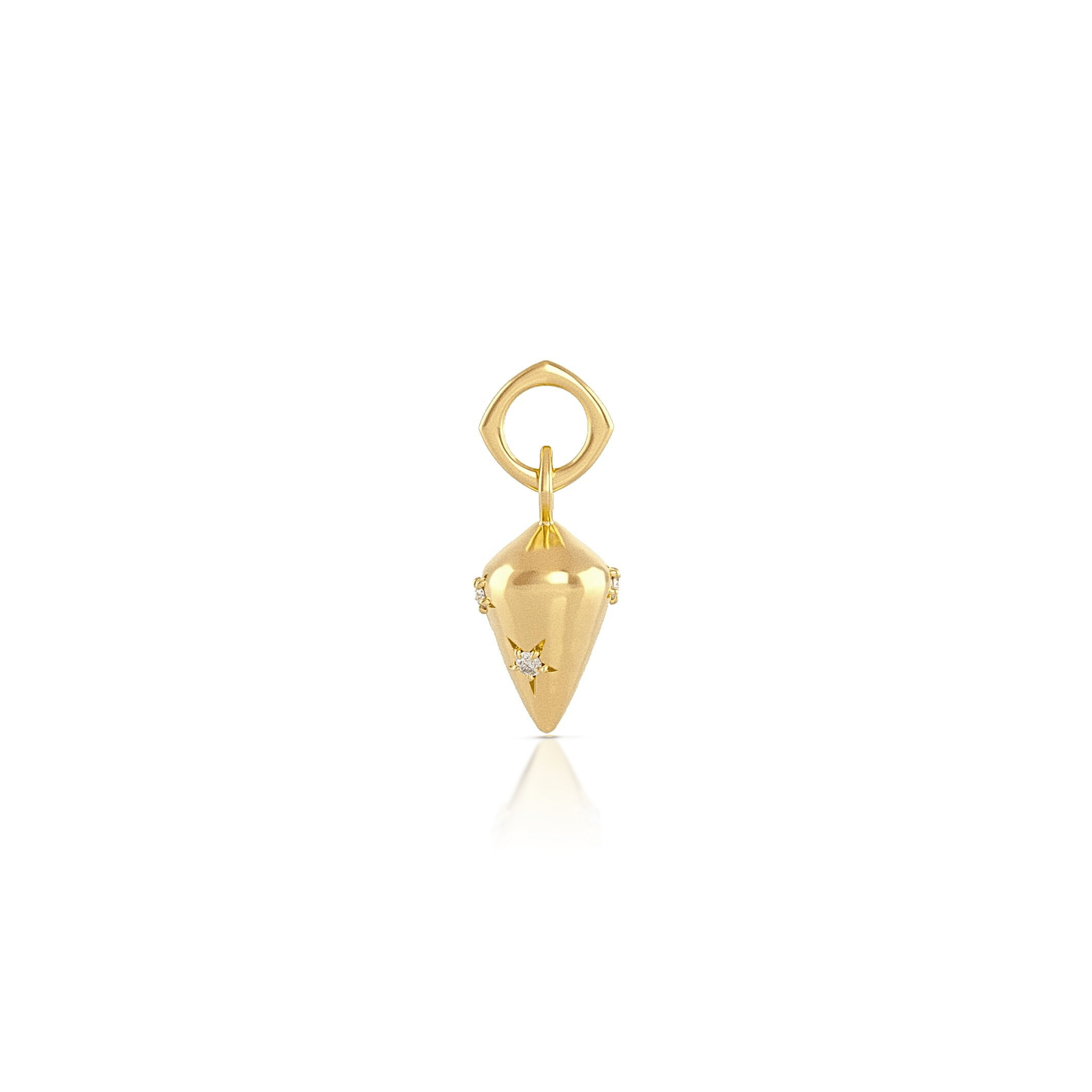 Pendulum talisman necklace | white diamonds - 12th HOUSE