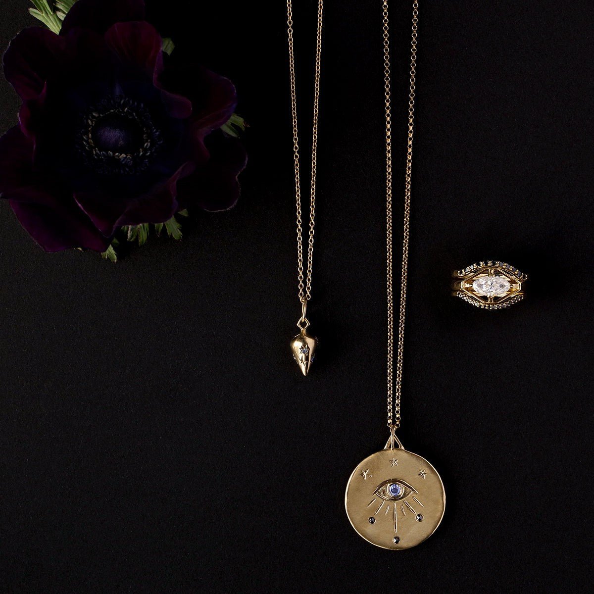 Pendulum Talsiman necklace | sapphires - 12th HOUSE