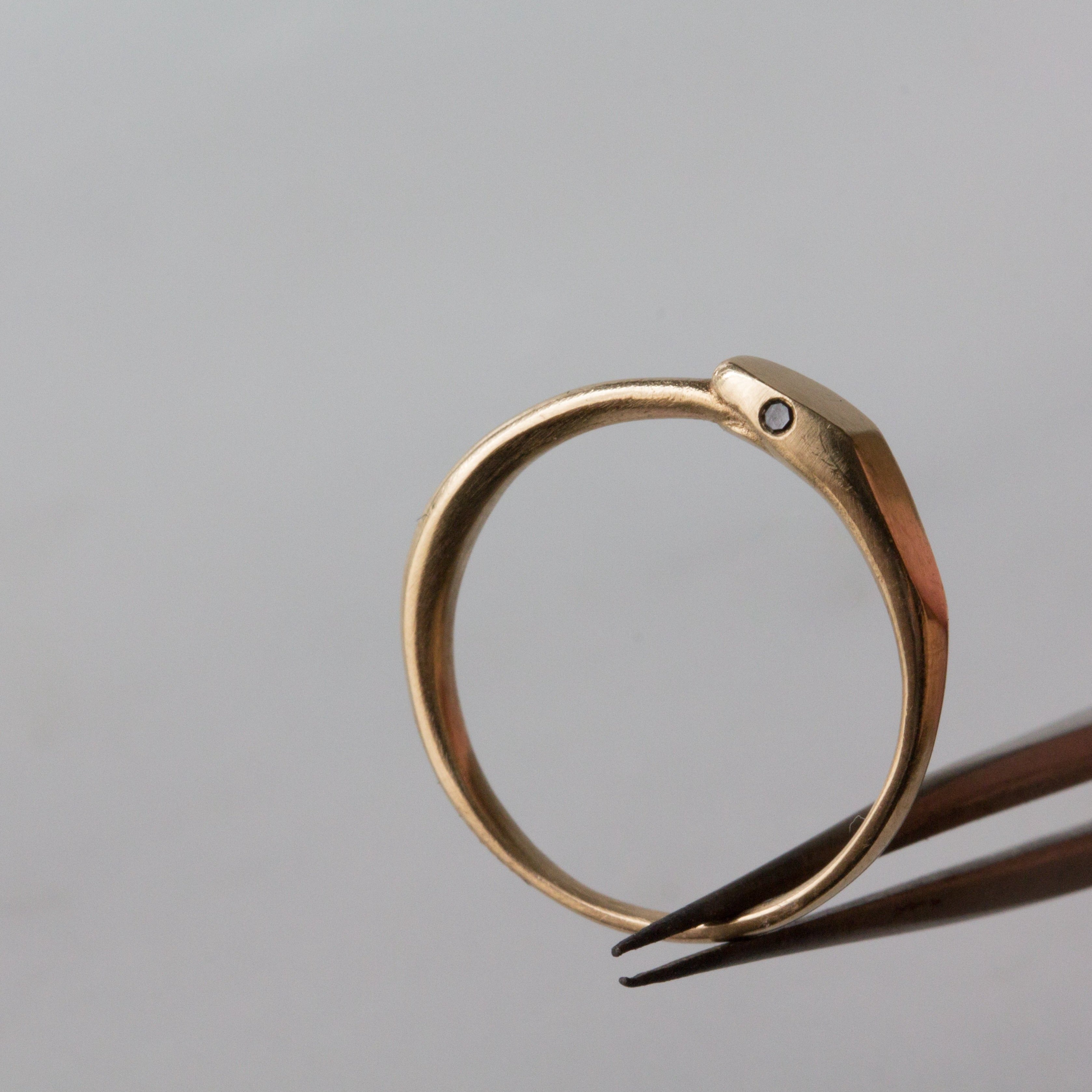 Petite Ouroboros Stacking Ring - 12th HOUSE