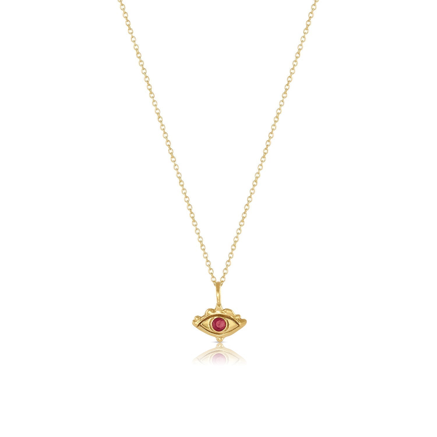 Petite Third Eye Charm || ruby - 12th HOUSE