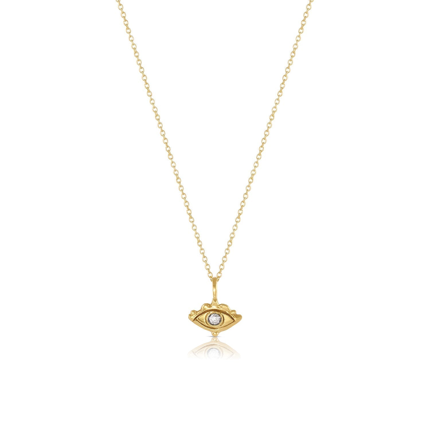 Petite Third Eye Charm || white diamond - 12th HOUSE